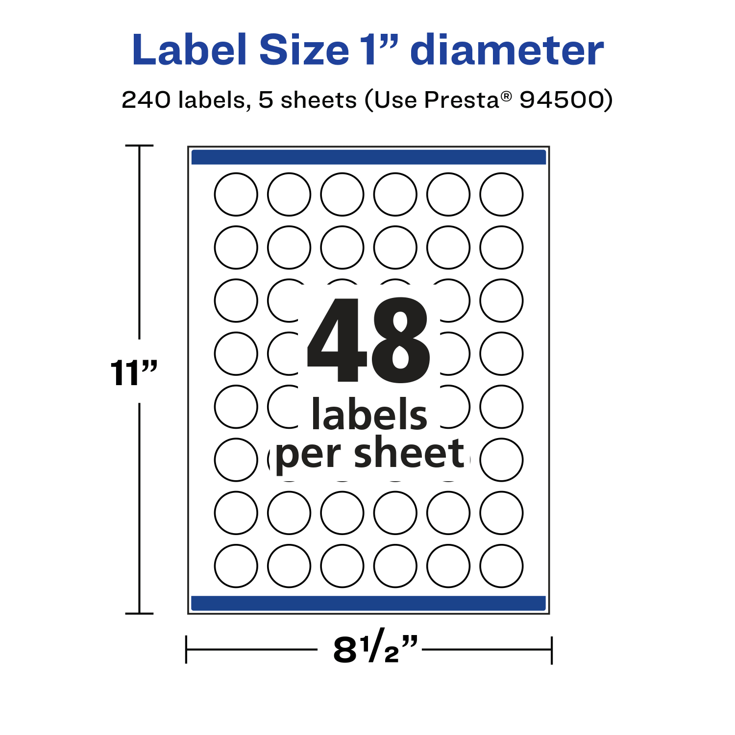 Avery Glossy Permanent Labels With Sure Feed, 94500-CGF5, Round, 1in Diameter, Clear, Pack Of 240 - Image 6