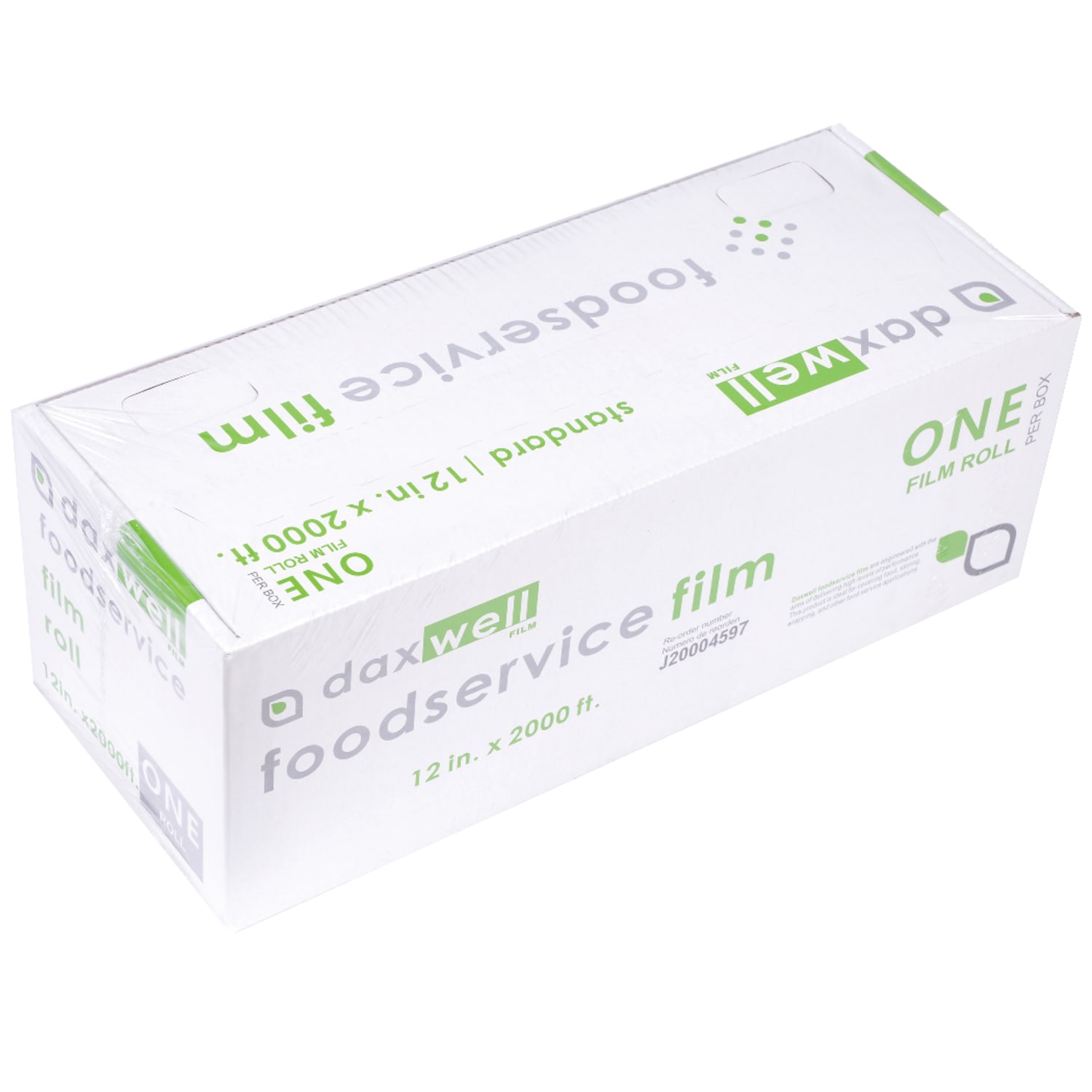 Daxwell Food Film Wrap, 12in x 2,000ft, Clear - Image 5