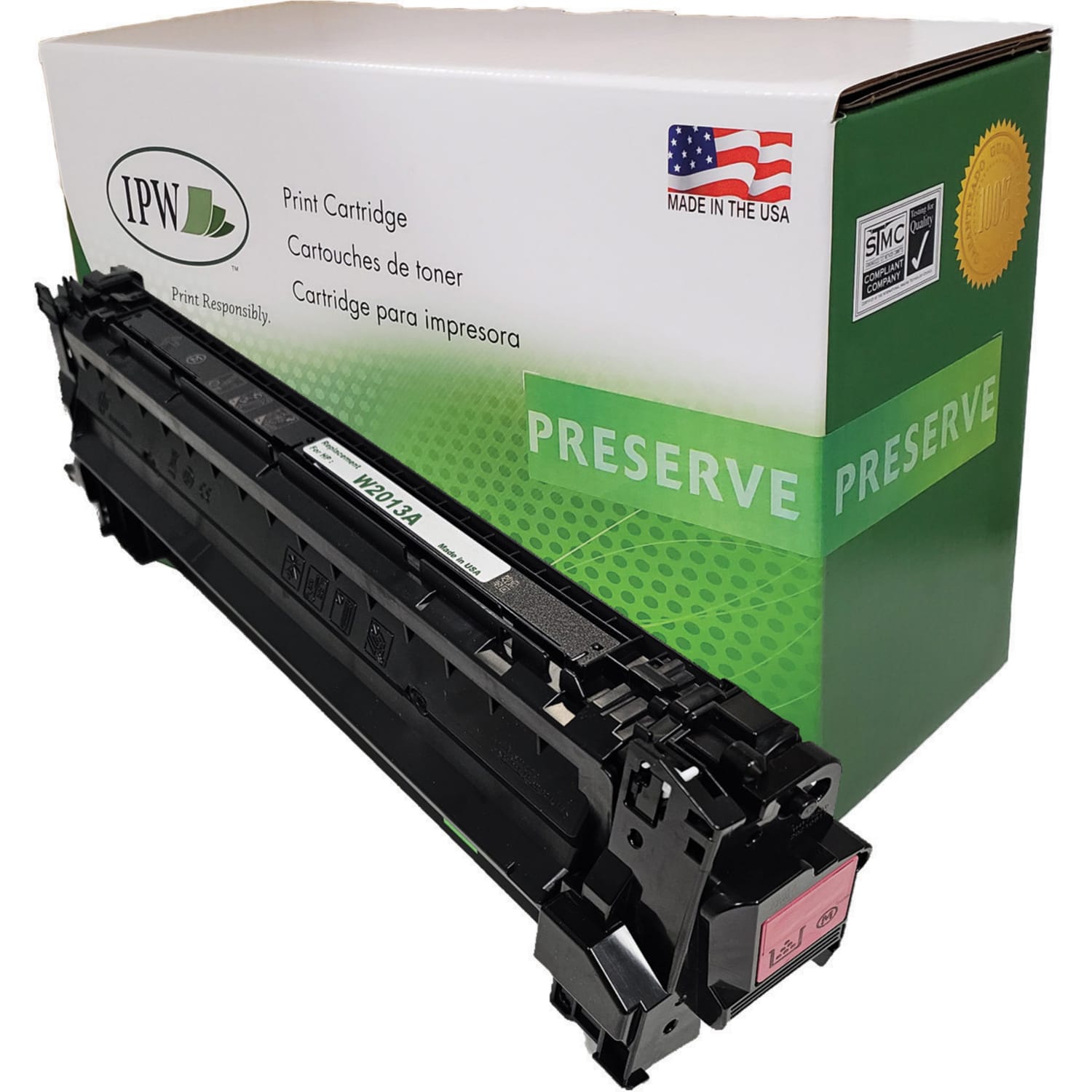 IPW Preserve Remanufactured Magenta Replacement Toner Cartridge For HP W2013A, W2013AR-ODP