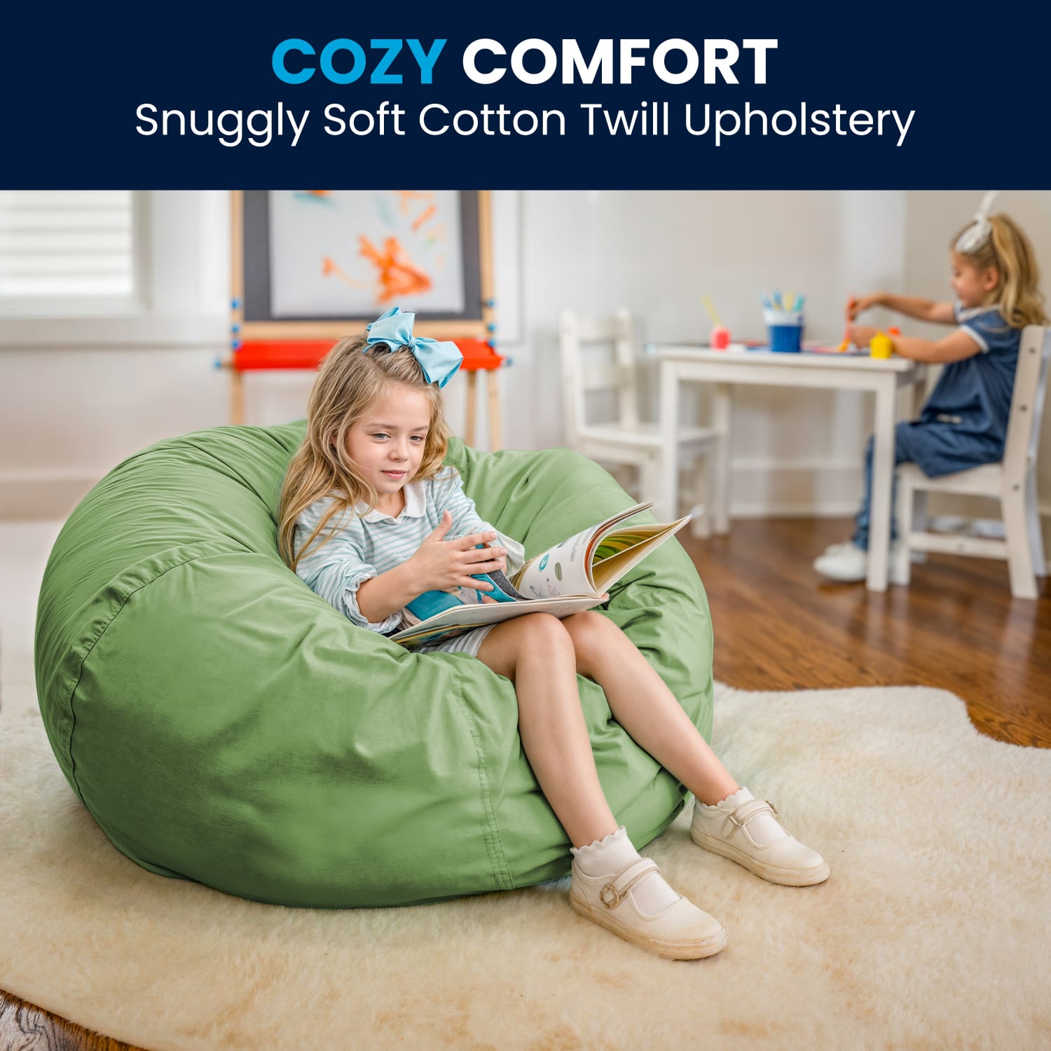 Flash Furniture Oversized Bean Bag Chair For Kids And Adults Green PopularChairscom Flash Furniture Oversized Bean Bag Chair For Kids And Adults Green PopularChairscom
