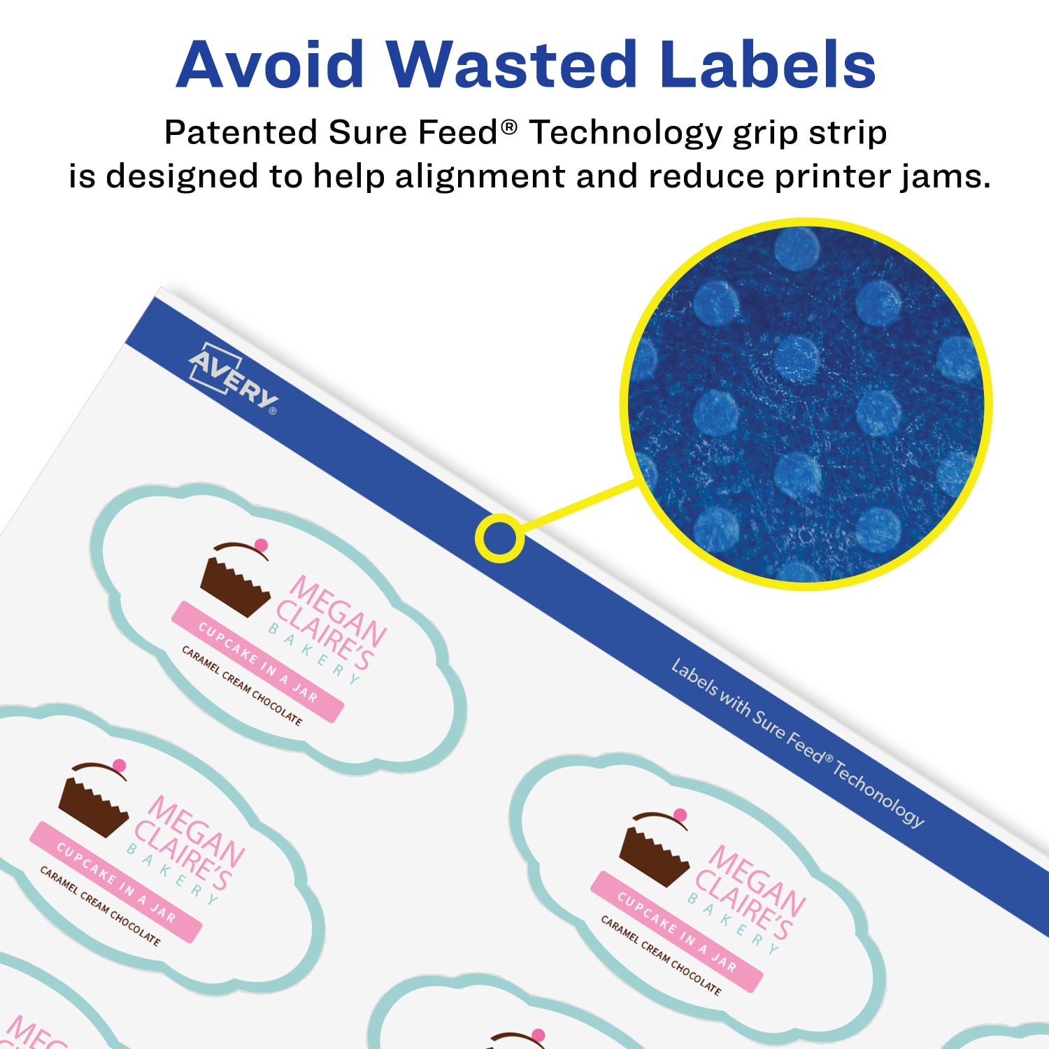 Avery Glossy Permanent Labels With Sure Feed, 94061-CGF10, Oval Scalloped, 1-1/8in x 2-1/4in, Clear, Pack Of 210 - Image 5