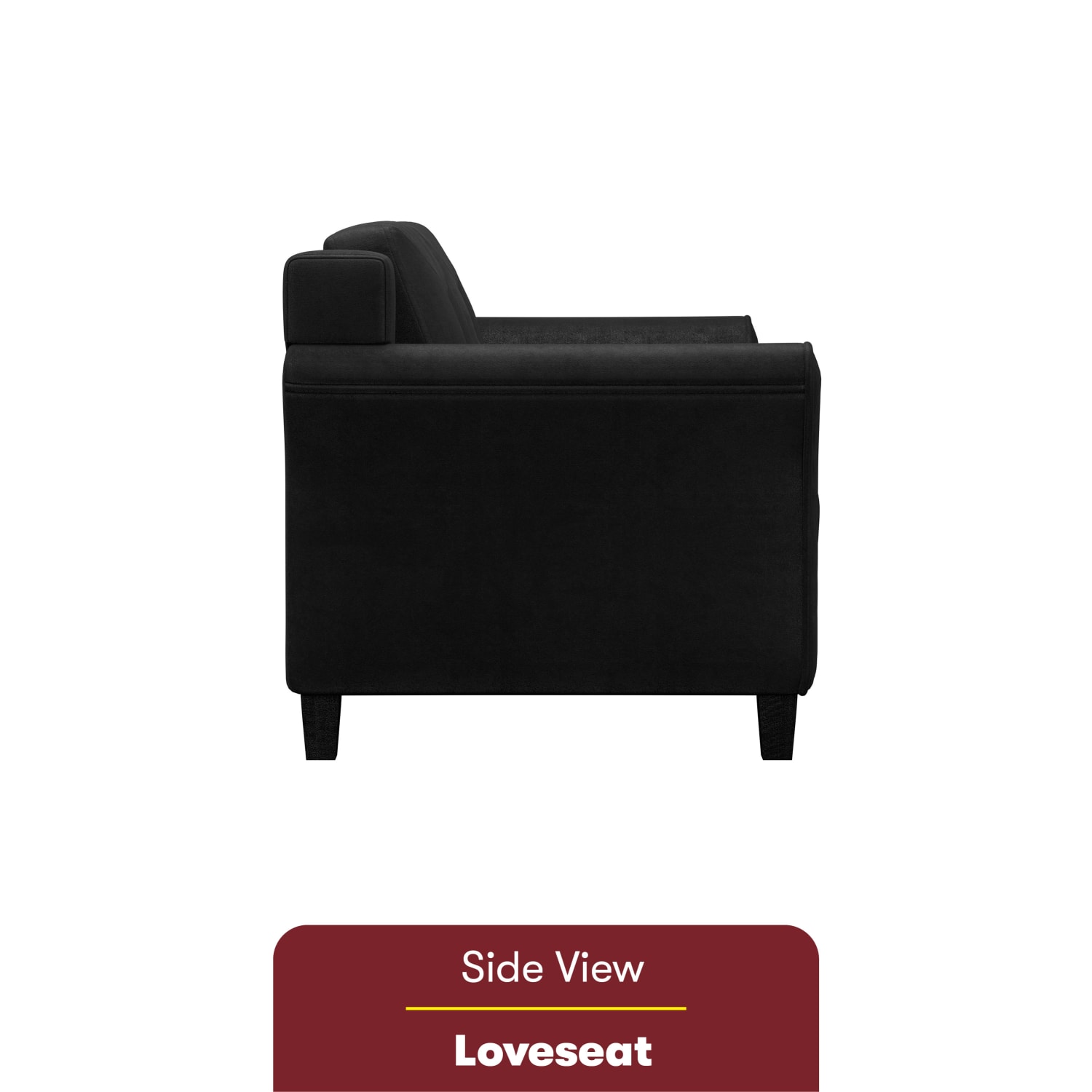 Lifestyle Solutions Hanson Microfiber Loveseat Black PopularChairscom Lifestyle Solutions Hanson Microfiber Loveseat Black PopularChairscom