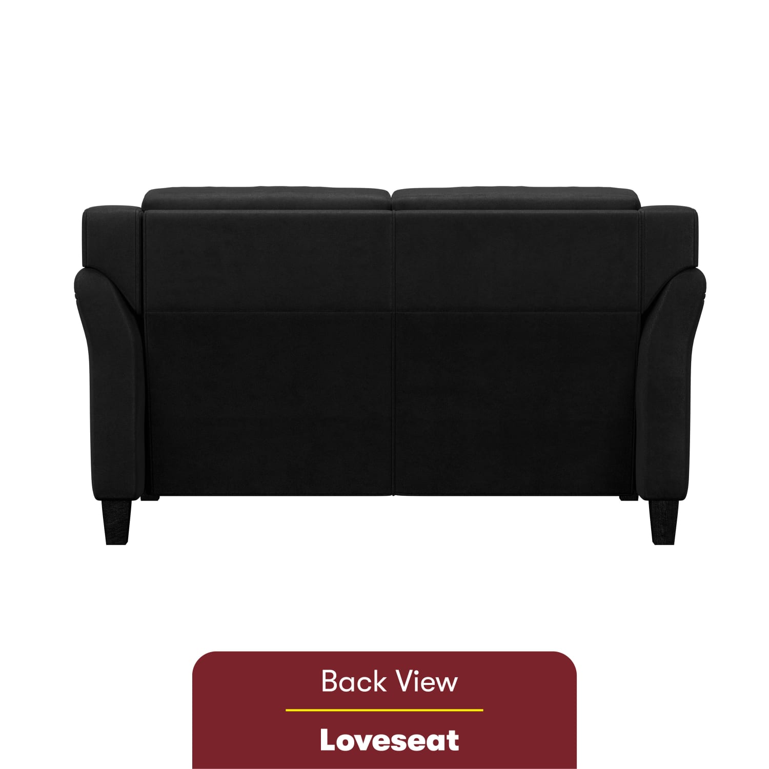 Lifestyle Solutions Hanson Microfiber Loveseat Black PopularChairscom Lifestyle Solutions Hanson Microfiber Loveseat Black PopularChairscom