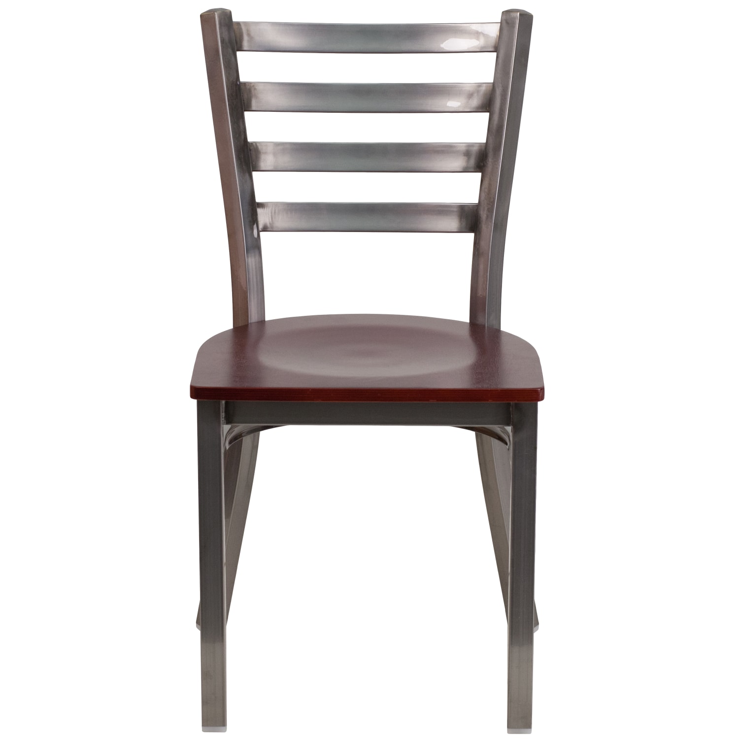 Flash Furniture HERCULES Series Silver Antique Finish with Clear Coat Ladder Back Metal Restaurant Chair Mahogany Wood Seat PopularChairscom Flash Furniture HERCULES Series Silver Antique Finish with Clear Coat Ladder Back Metal Restaurant Chair Mahogany Wood Seat PopularChairscom
