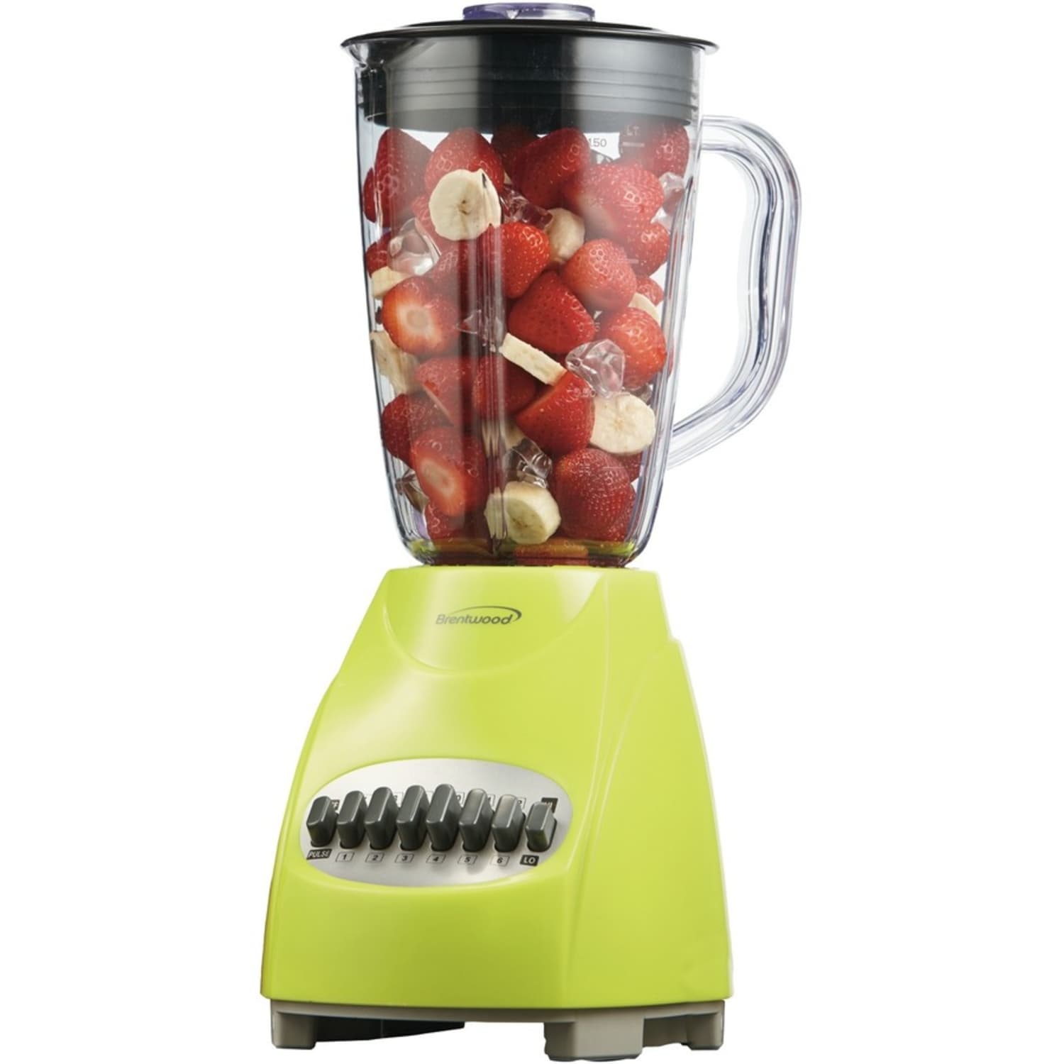 Brentwood (JB-220G) 12 Speed Blender Plastic Jar - Lime Green - 350 W - 1.59 quart - 12 Speed Setting(s) - Lime Green - Image 6