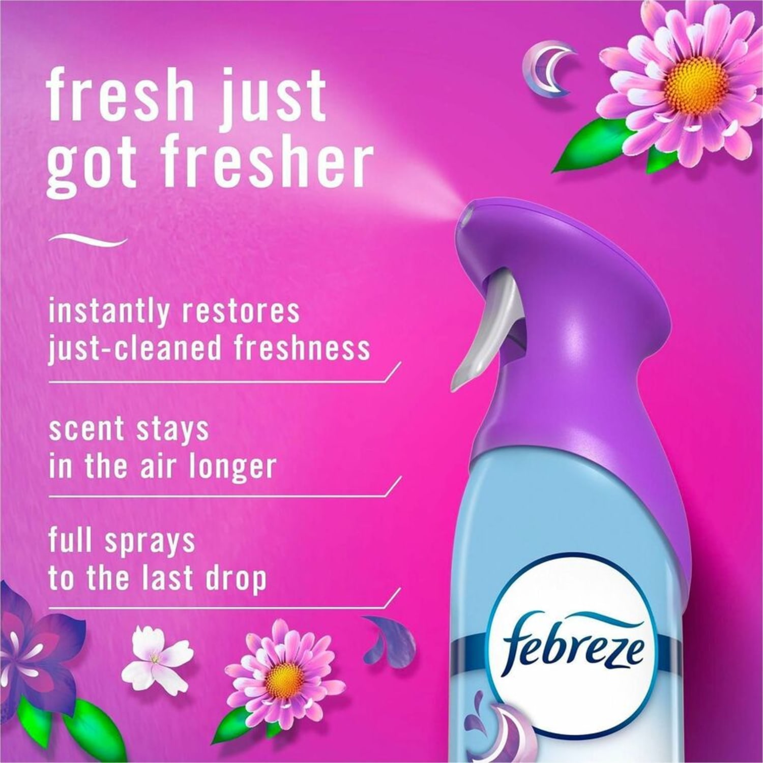 Febreze Air Mist Air Freshener Spray - Spray - 8.1 fl oz (0.3 quart) - Gain Moonlight Breeze - Odor Neutralizer, Long Lasting - 2/Pack - 3 / Carton - Image 5