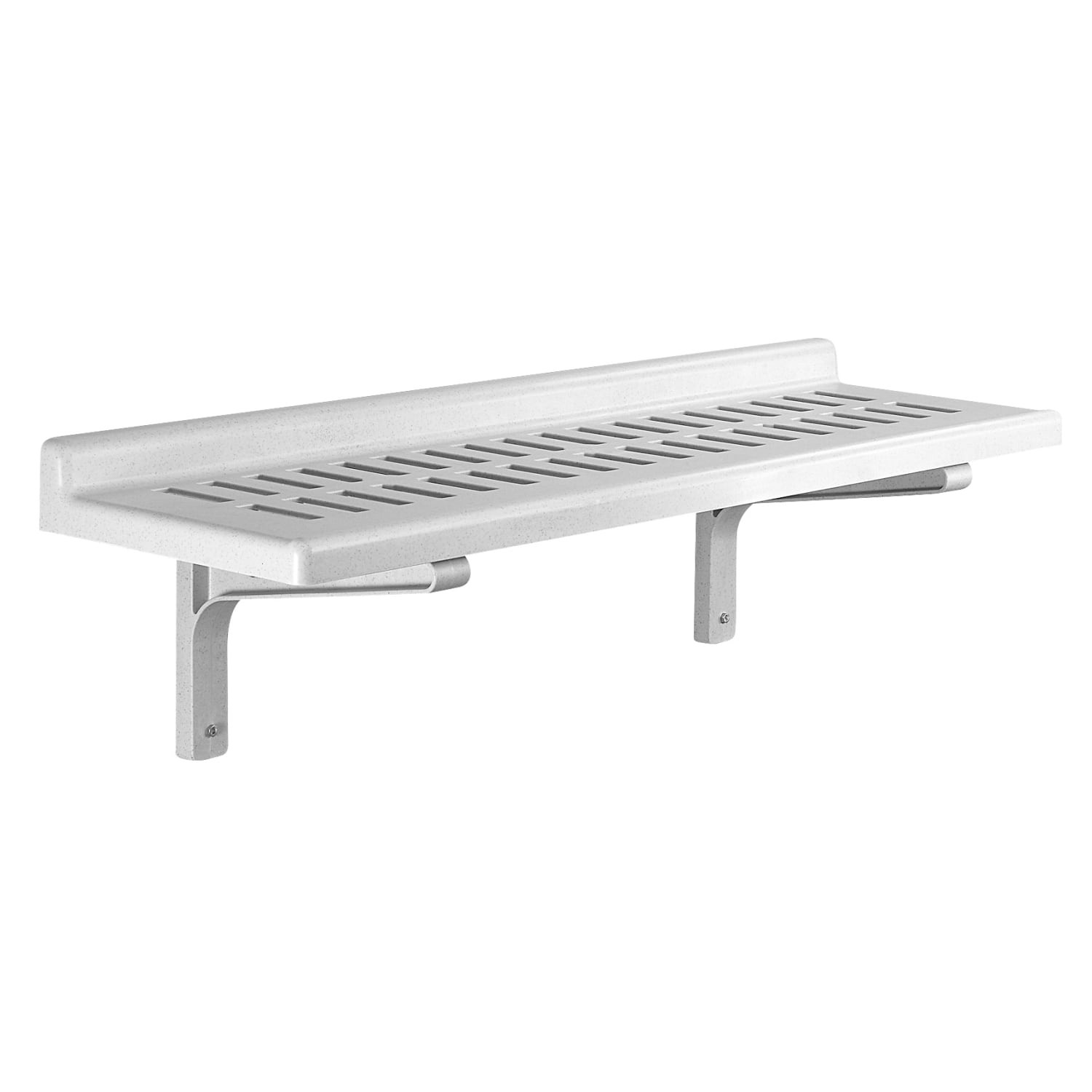 Cambro Camshelving 14in x 48in Wall Shelving, Speckled Gray, CSWS1448VK480