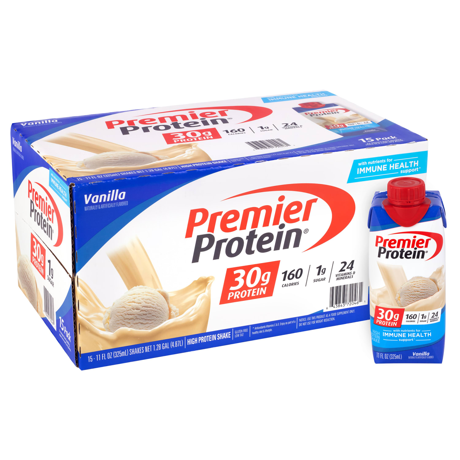 Premier Protein Vanilla Shakes, 11 Oz, Total Qty 15