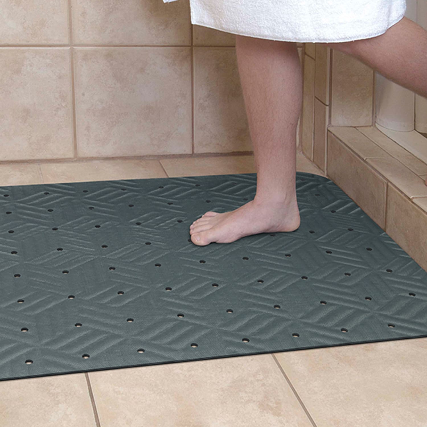 M+A Matting Wet Step Antifatigue Floor Mat, 36in x 60in, Gray - Image 5