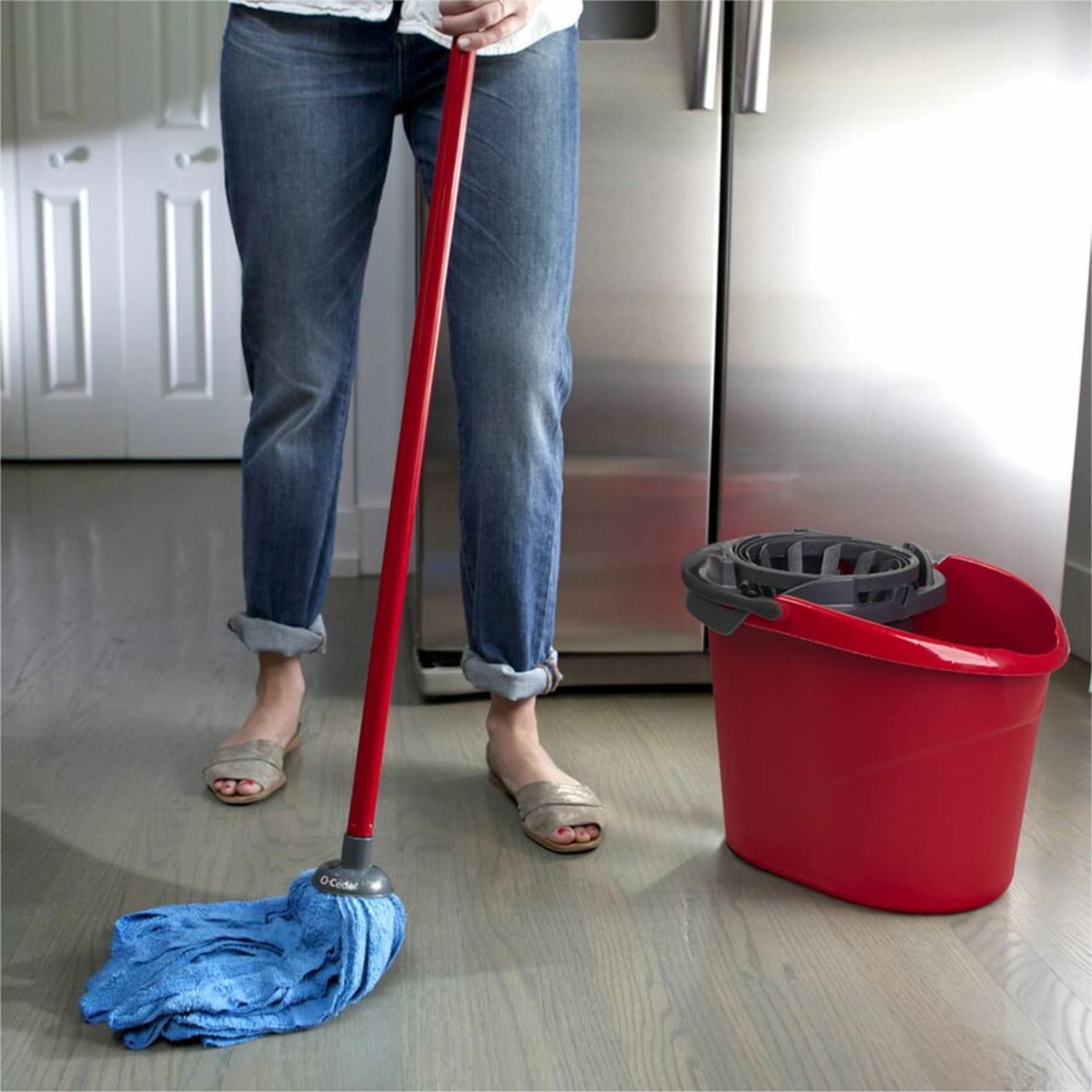 O-Cedar Microfiber Cloth Mop Refill - MicroFiber - Blue - 1 Each - Image 5