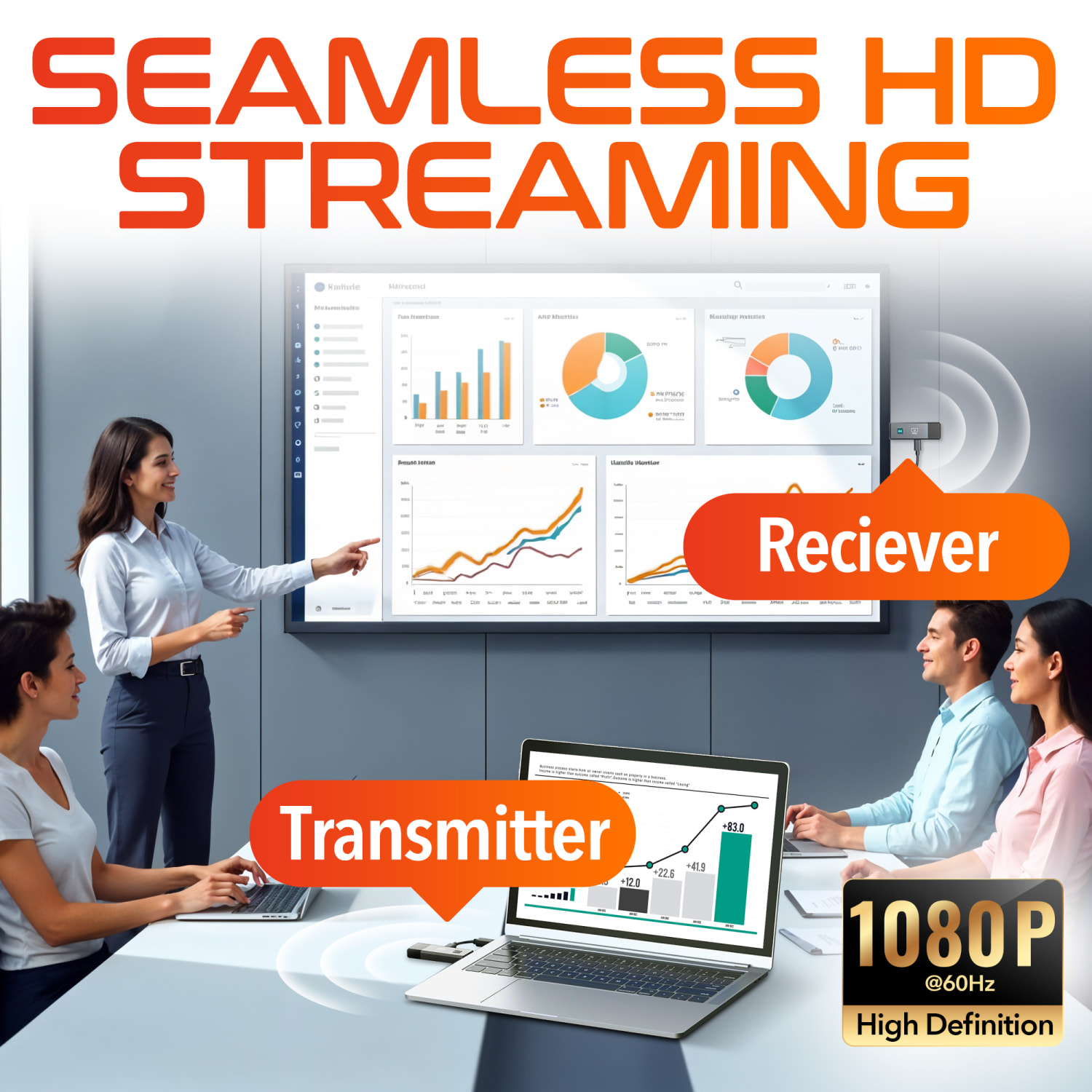 Delton E2 Wireless HDMI Transmitter And Receiver - Image 3