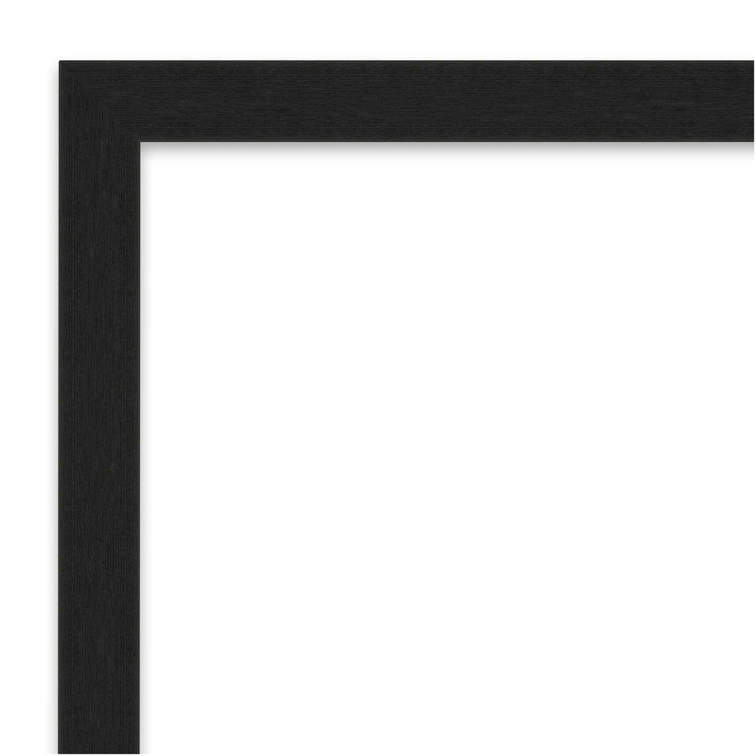 Amanti Art Grace Narrow Picture Frame, 18in x 22in, Opening Size 16in x 20in, Brushed Metallic Black - Image 4