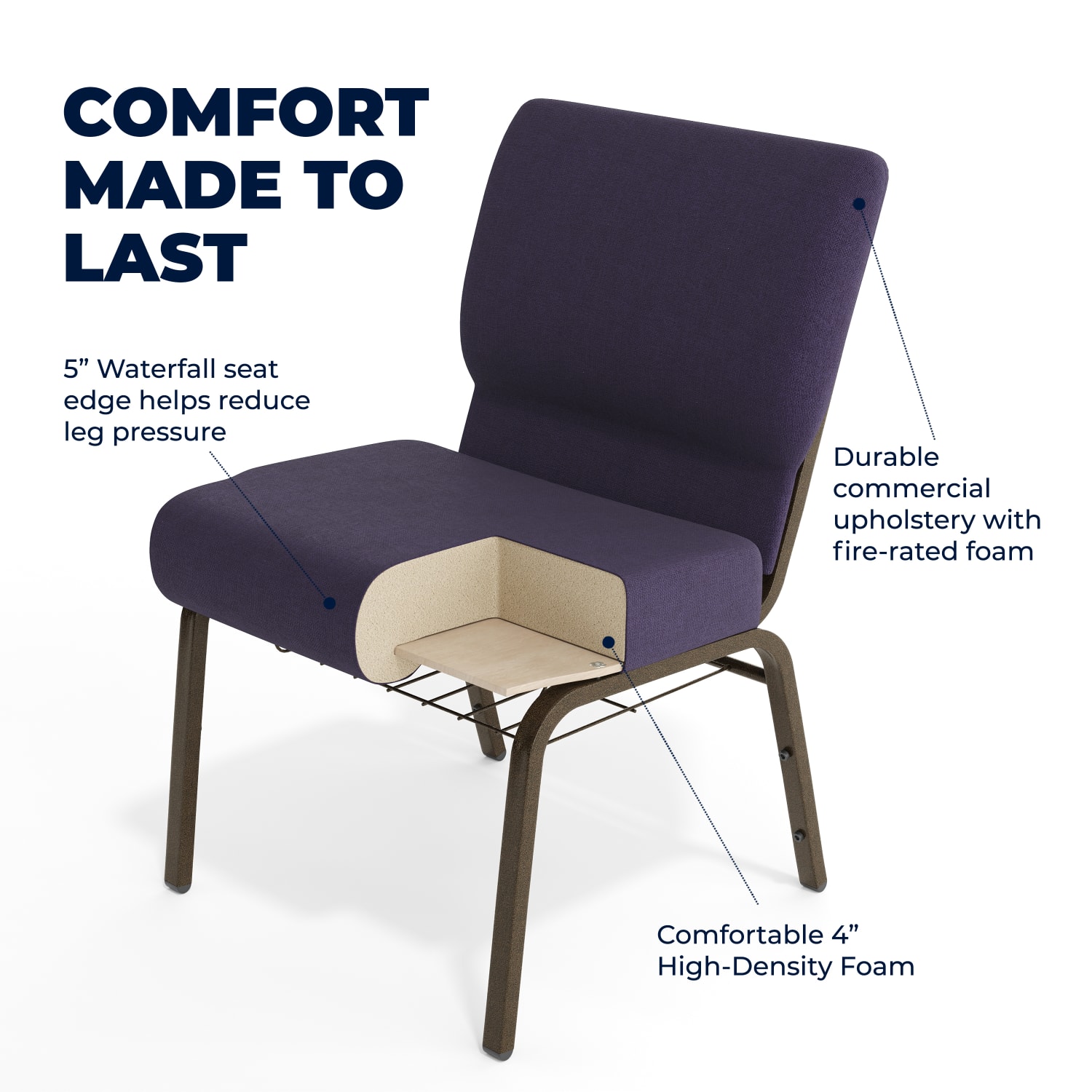 Flash Furniture HERCULES Series Church Chair With Book Rack Royal PurpleGold Vein PopularChairscom Flash Furniture HERCULES Series Church Chair With Book Rack Royal PurpleGold Vein PopularChairscom