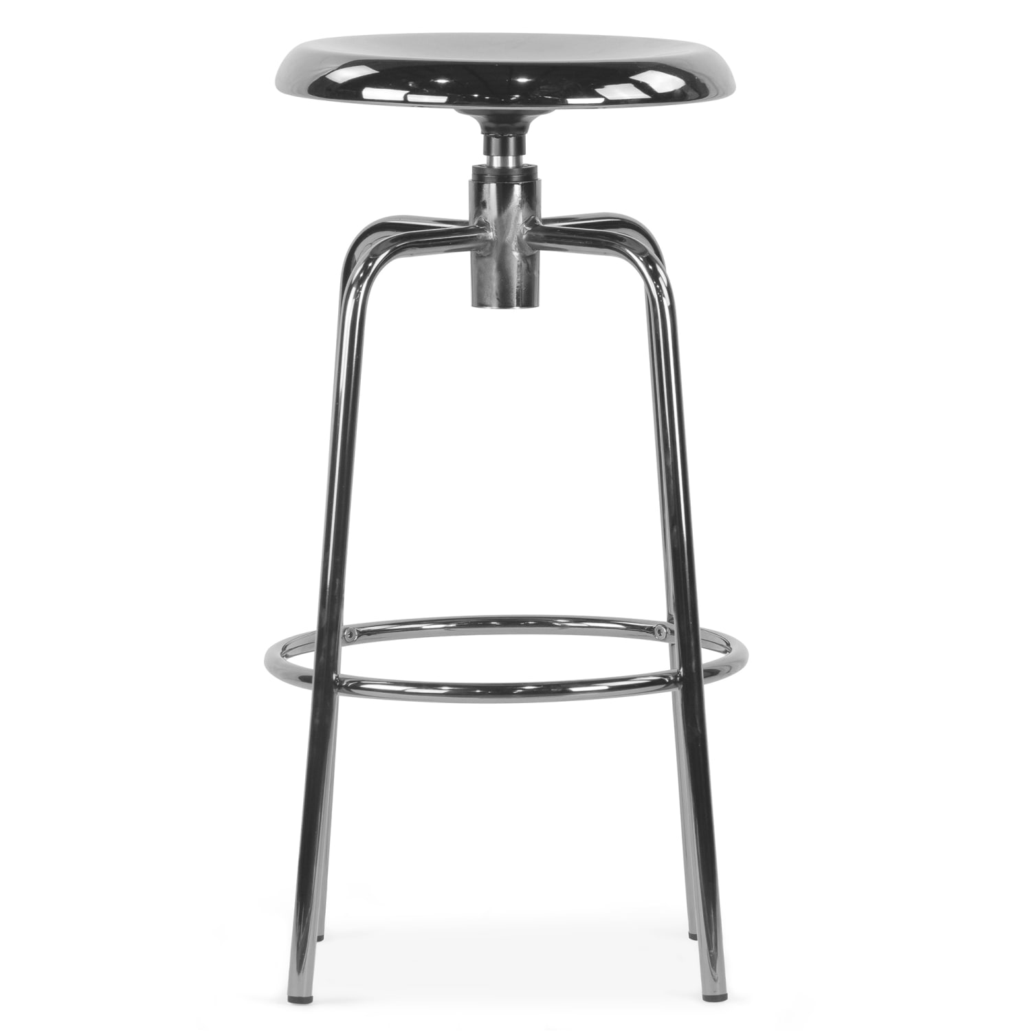 Glamour Home Ayala Chrome Counter Height Stools, Silver, Set Of 2 Stools - Image 5