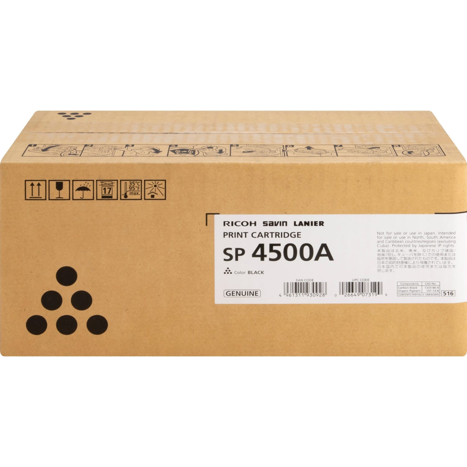 Ricoh SP 4500A Original LED Toner Cartridge - Black - 1 Each - 6000 Pages - Image 3