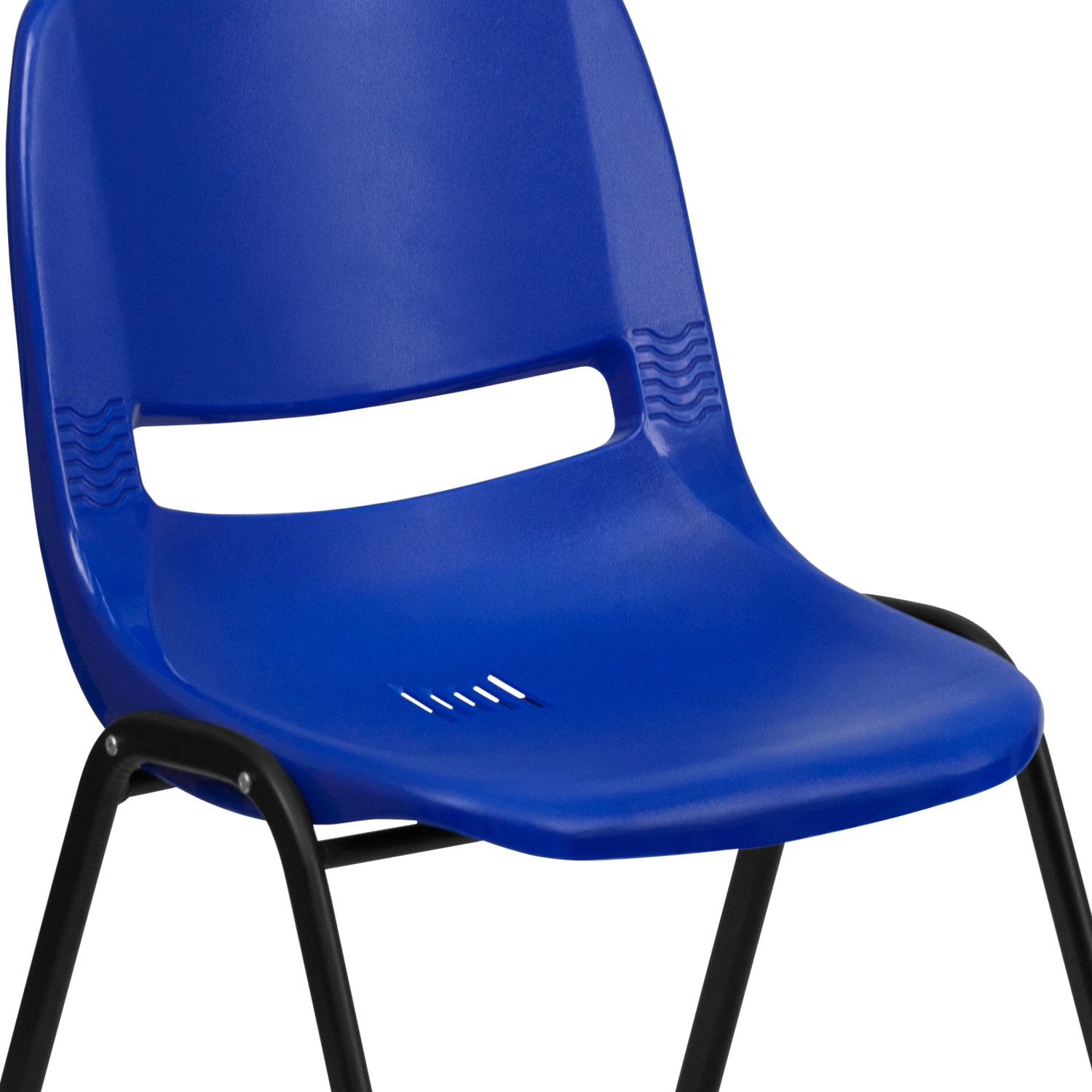 Flash Furniture HERCULES Series 661lb Capacity Ergonomic Shell Stack Chair 16in Seat Height NavyBlack PopularChairscom Flash Furniture HERCULES Series 661 lb Capacity Ergonomic Shell Stack Chair 16in Seat Height NavyBlack PopularChairscom