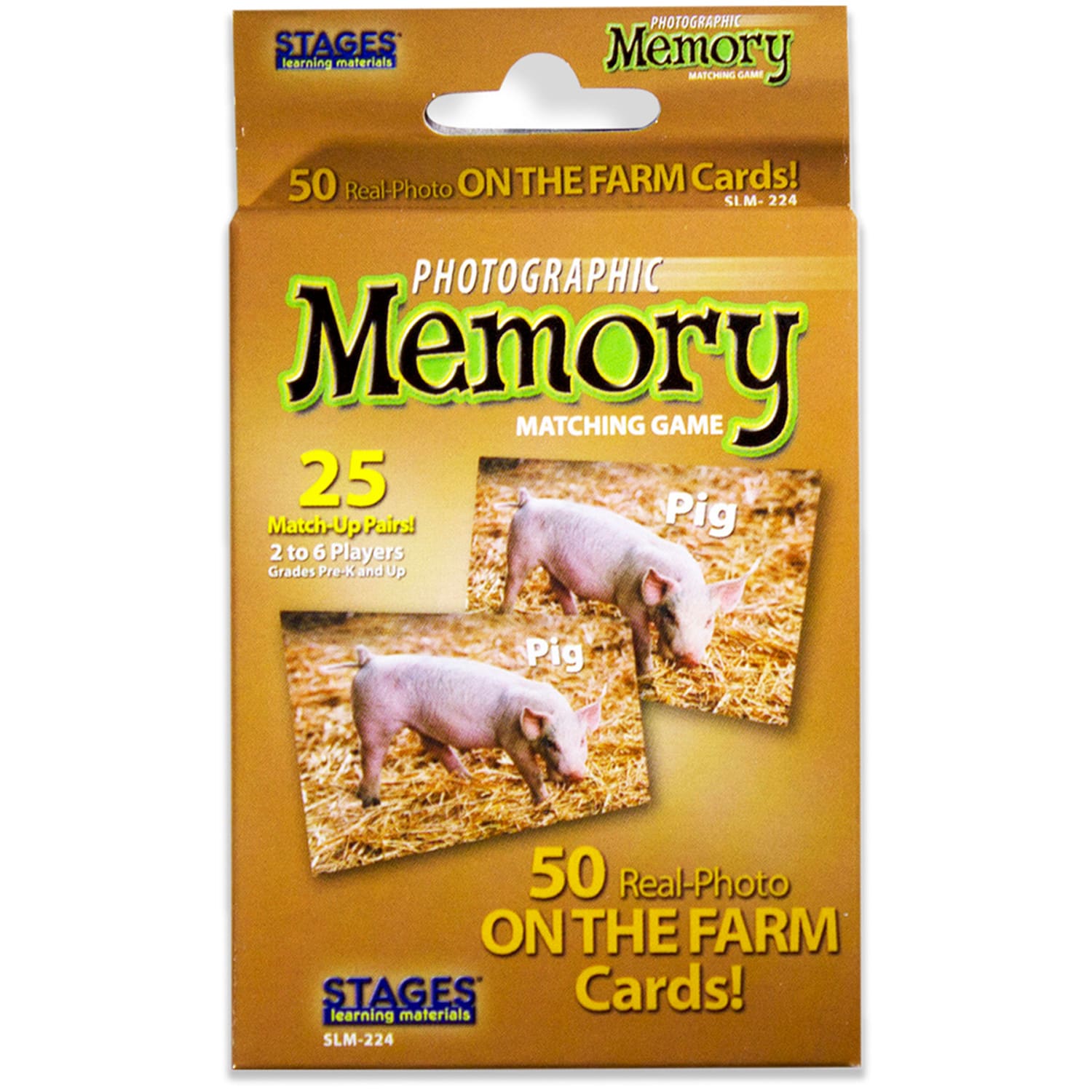 Stages Learning Materials Photographic Memory Matching Games, On The Farm, Pack Of 3 Games - Image 3