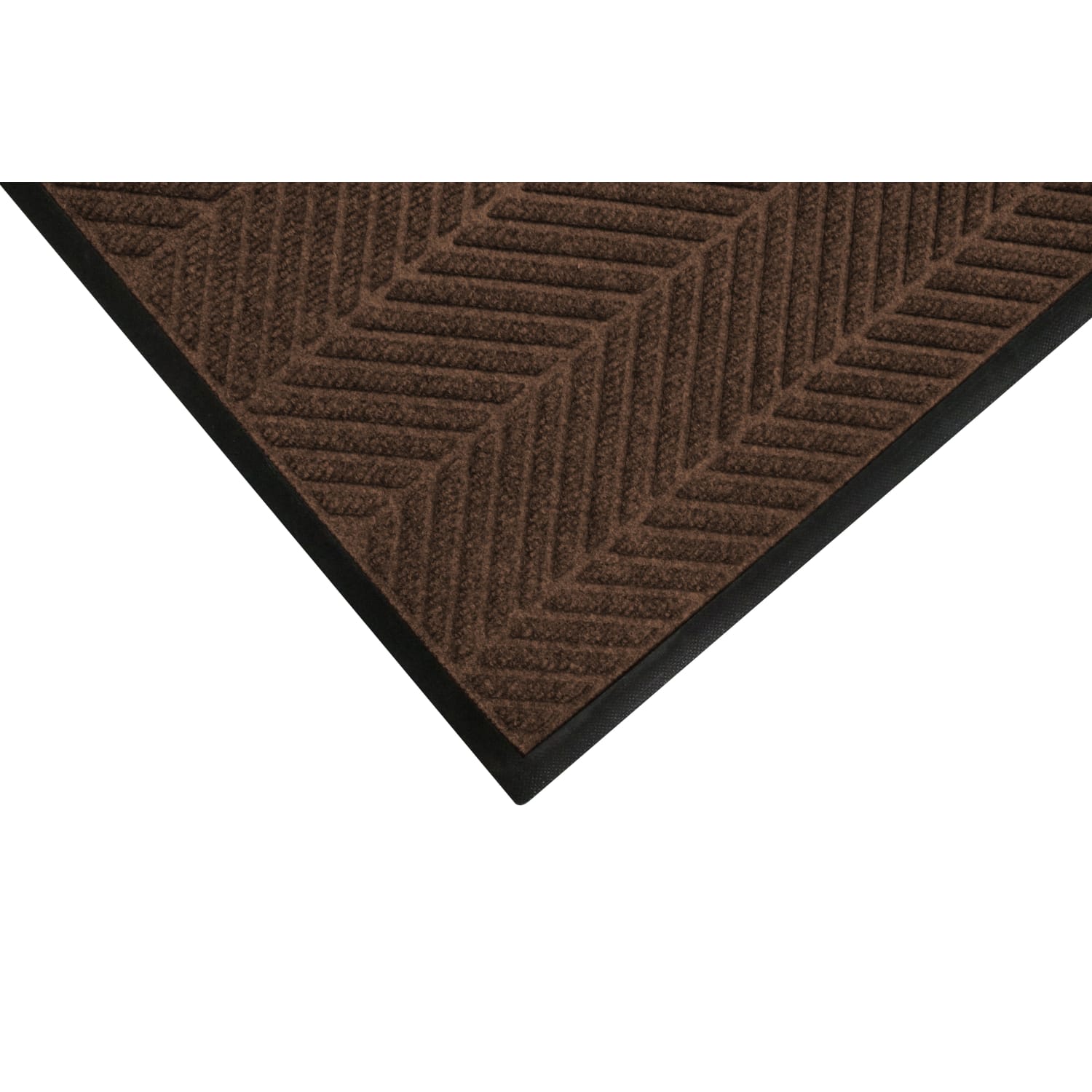 M+A Matting WaterHog Floor Mat, Max Herringbone, 4ft x 6ft, Chestnut Brown - Image 3
