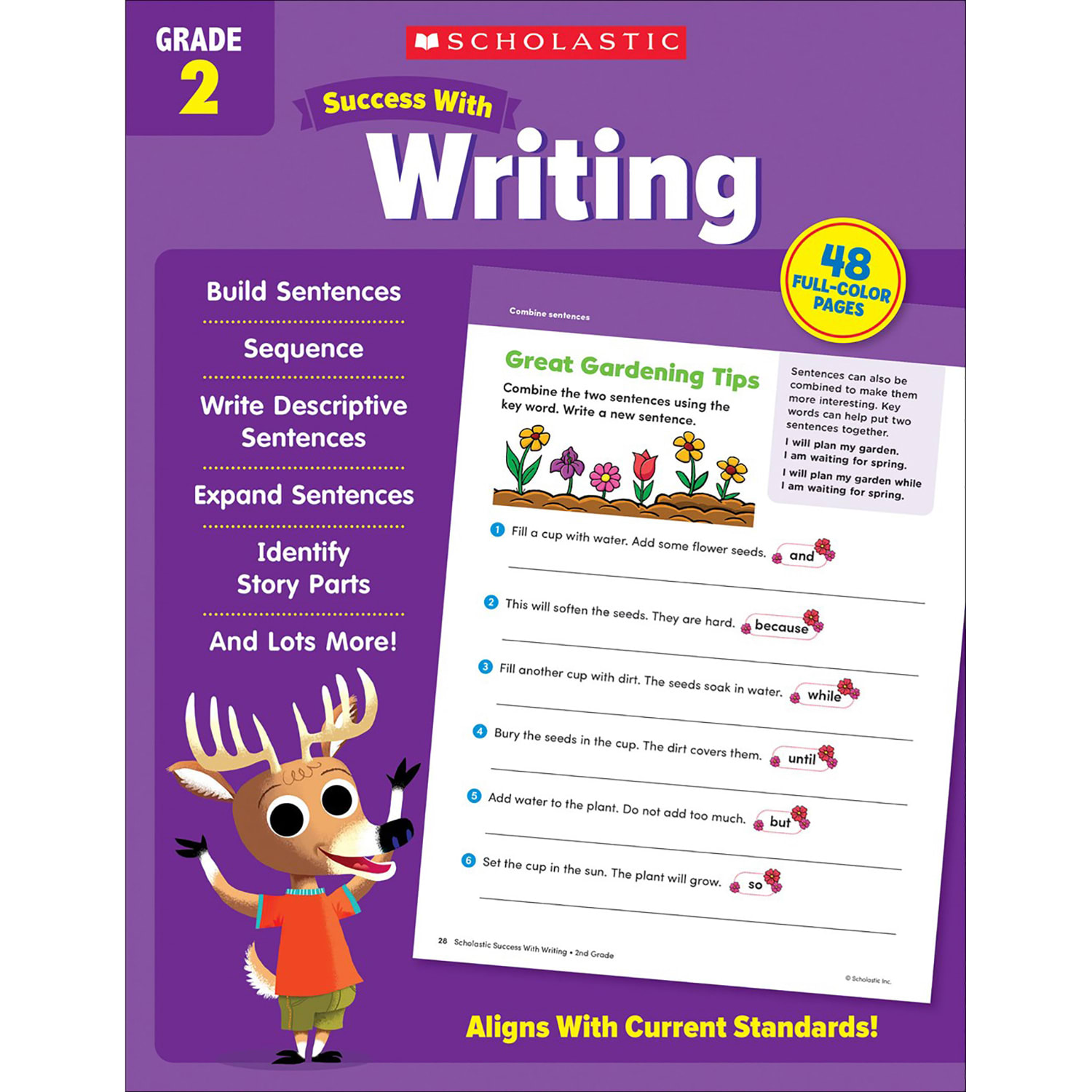 Scholastic Teacher Resources Grade Success Workbooks, 2nd Grade, Set Of 4 Books - Image 3