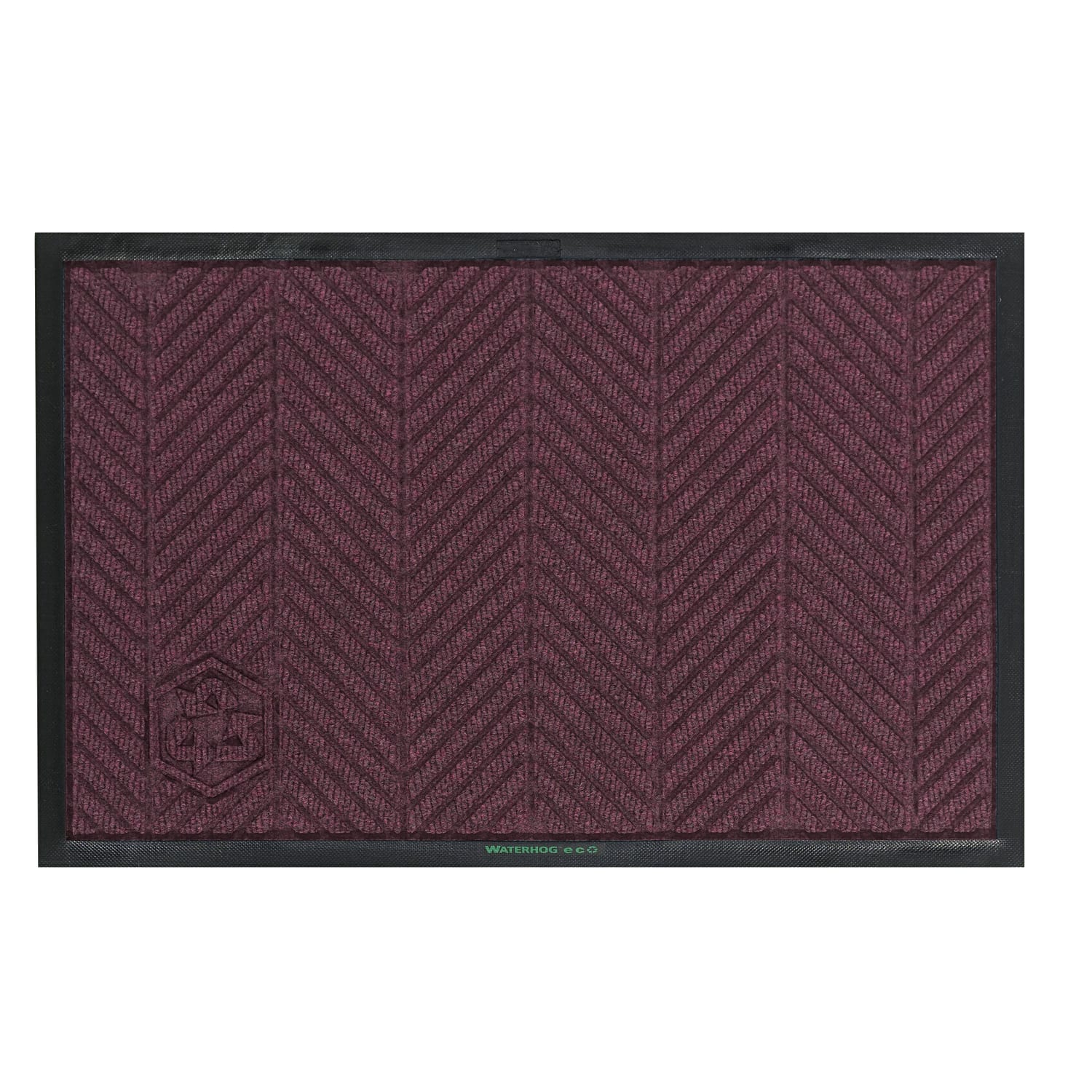 M+A Matting WaterHog Floor Mat, Max Herringbone, 4ft x 6ft, Maroon - Image 3