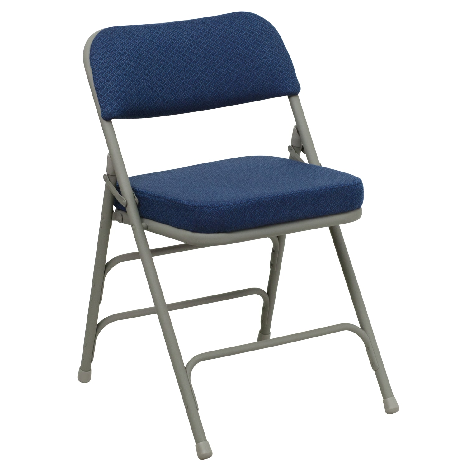 Flash Furniture HERCULES Series Premium Curved TripleBraced DoubleHinged FabricUpholstered Metal Folding Chairs NavyGray Pack Of 2 Chairs PopularChairscom Flash Furniture HERCULES Series Premium Curved Triple Braced Double Hinged Fabric Upholstered Metal Folding Chairs NavyGray Pack Of 2 Chairs PopularChairscom