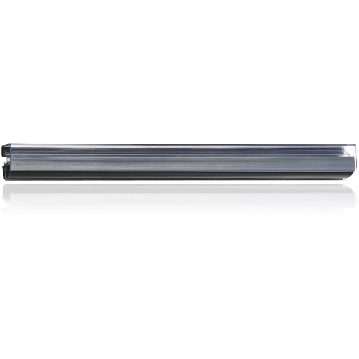 Ghent 12in Hold-Up Display Rails, Clear/Gray, Carton Of 12 Rails - Image 4
