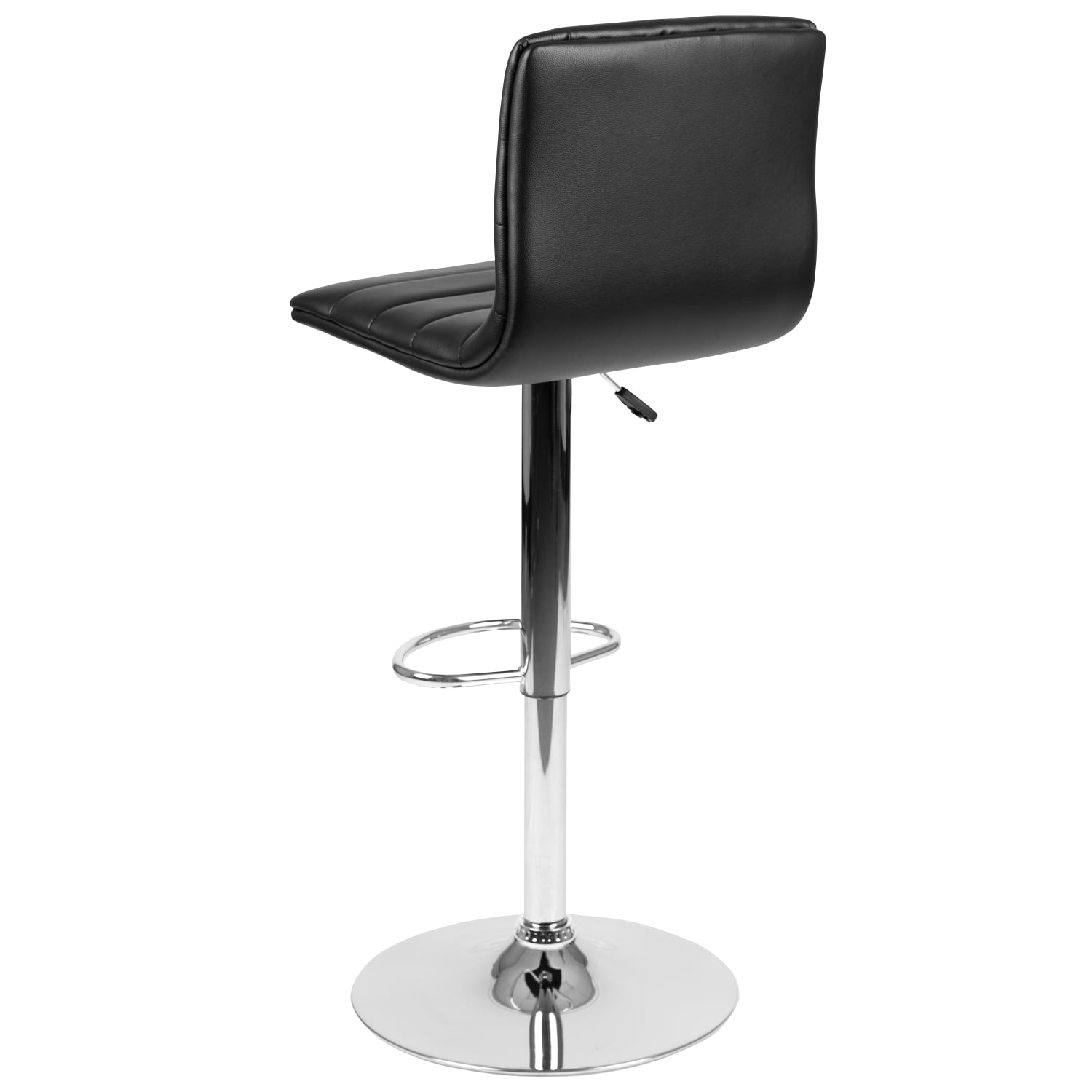 Flash Furniture Contemporary Adjustable Bar Stool BlackChrome PopularChairscom
