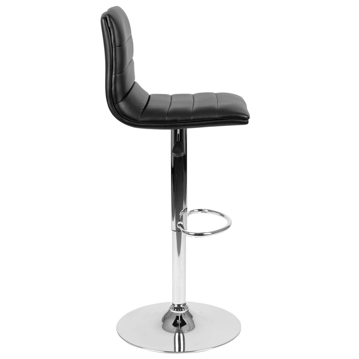 Flash Furniture Contemporary Adjustable Bar Stool BlackChrome PopularChairscom