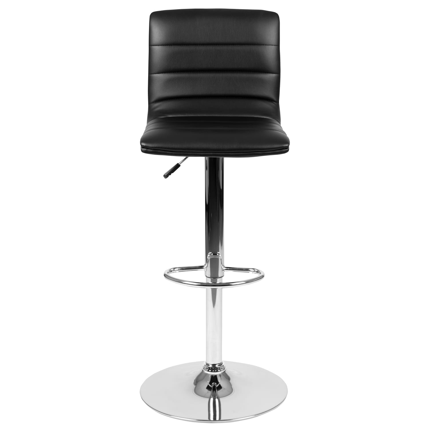 Flash Furniture Contemporary Adjustable Bar Stool BlackChrome PopularChairscom