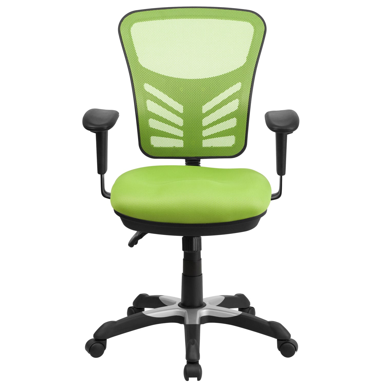 Flash Furniture Ergonomic Mesh Mid Back Swivel Task Chair GreenBlack PopularChairscom
