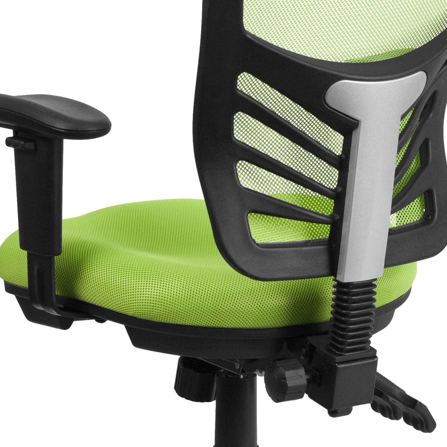 Flash Furniture Ergonomic Mesh Mid Back Swivel Task Chair GreenBlack PopularChairscom