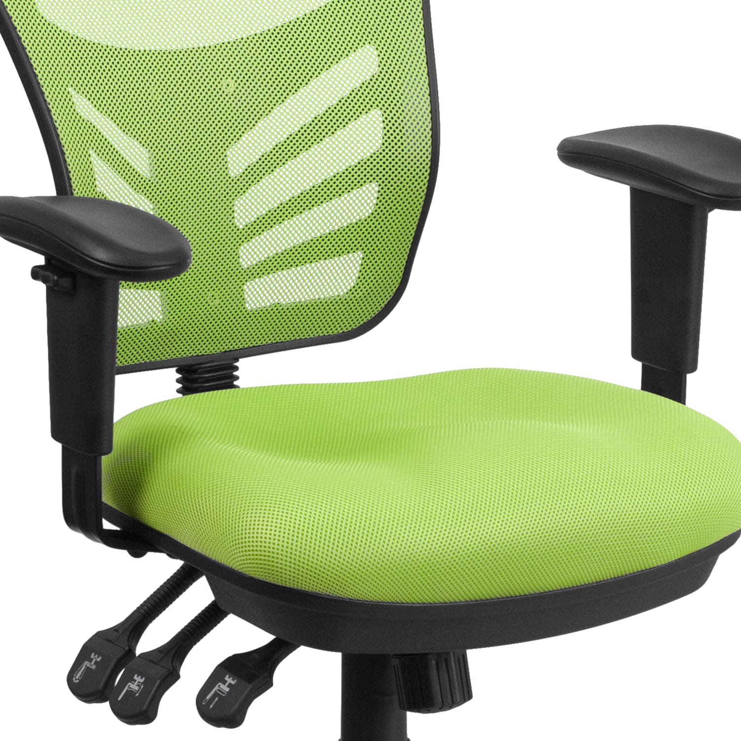 Flash Furniture Ergonomic Mesh Mid Back Swivel Task Chair GreenBlack PopularChairscom