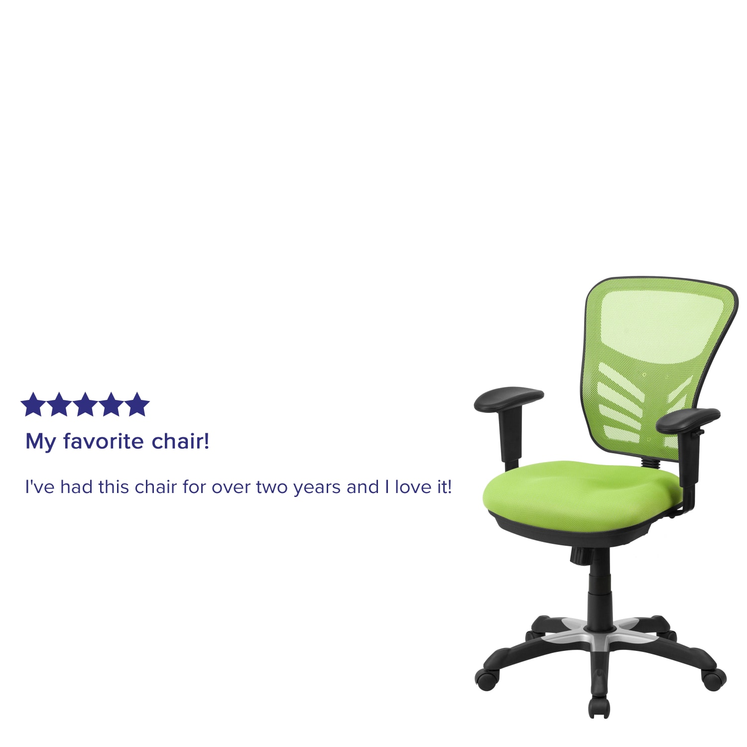 Flash Furniture Ergonomic Mesh Mid Back Swivel Task Chair GreenBlack PopularChairscom