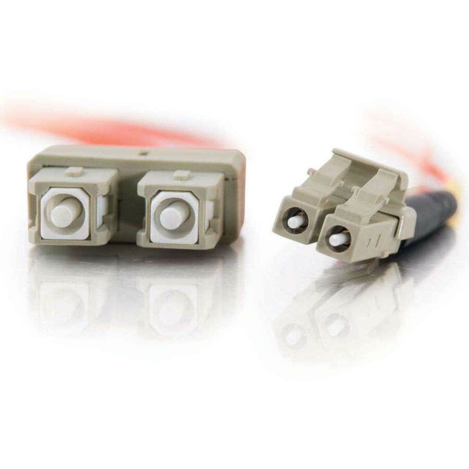 C2G LC-SC 62.5/125 OM1 Duplex Multimode PVC Fiber Optic Cable (LSZH) - Patch cable - LC multi-mode (M) to SC multi-mode (M) - 2 m - fiber optic - duplex - 62.5 / 125 micron - OM1 - orange - Image 5