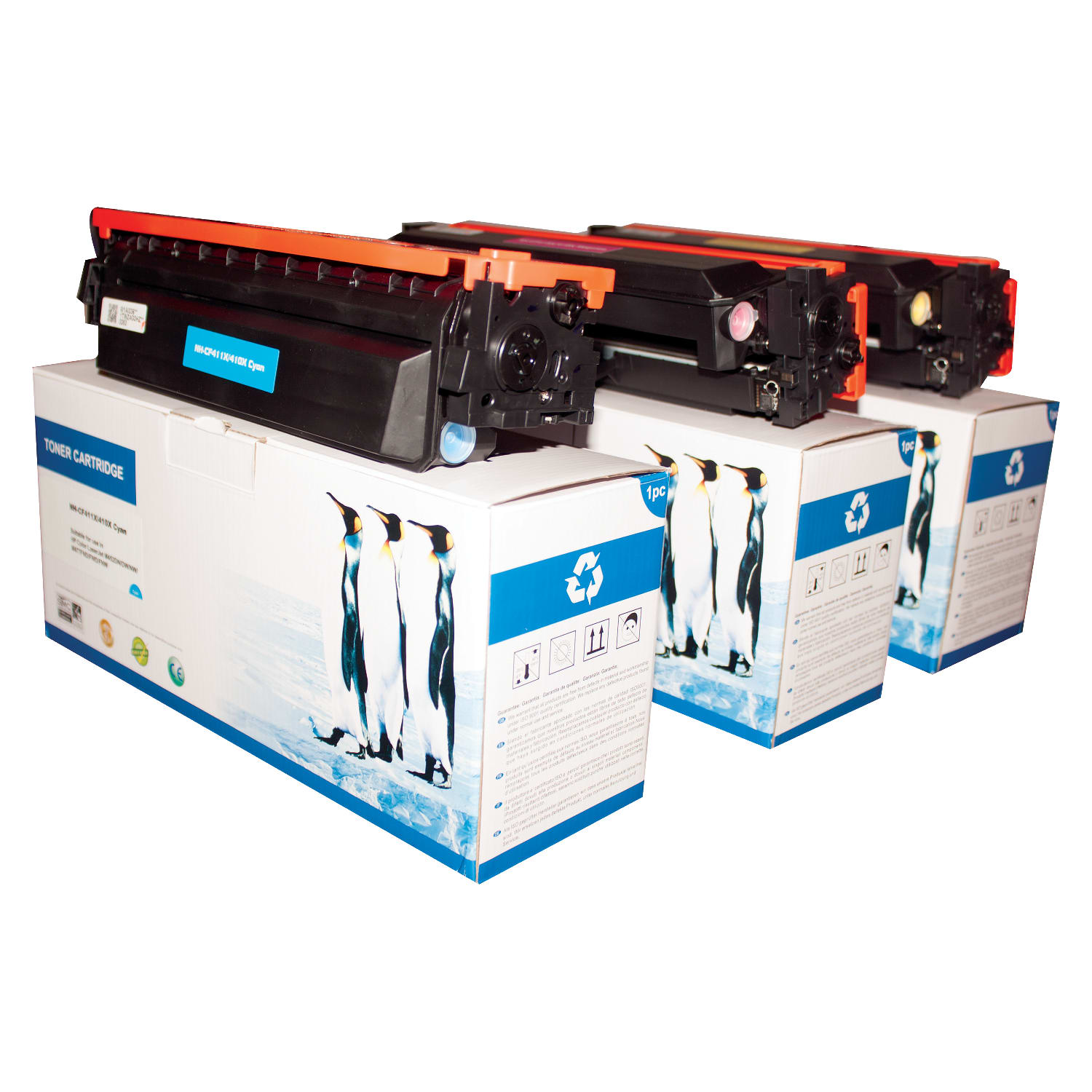 M&A Global Remanufactured Cyan; Magenta; Yellow High Yield Toner Cartridge Replacement For HP 410X, Pack Of 3 - Image 3
