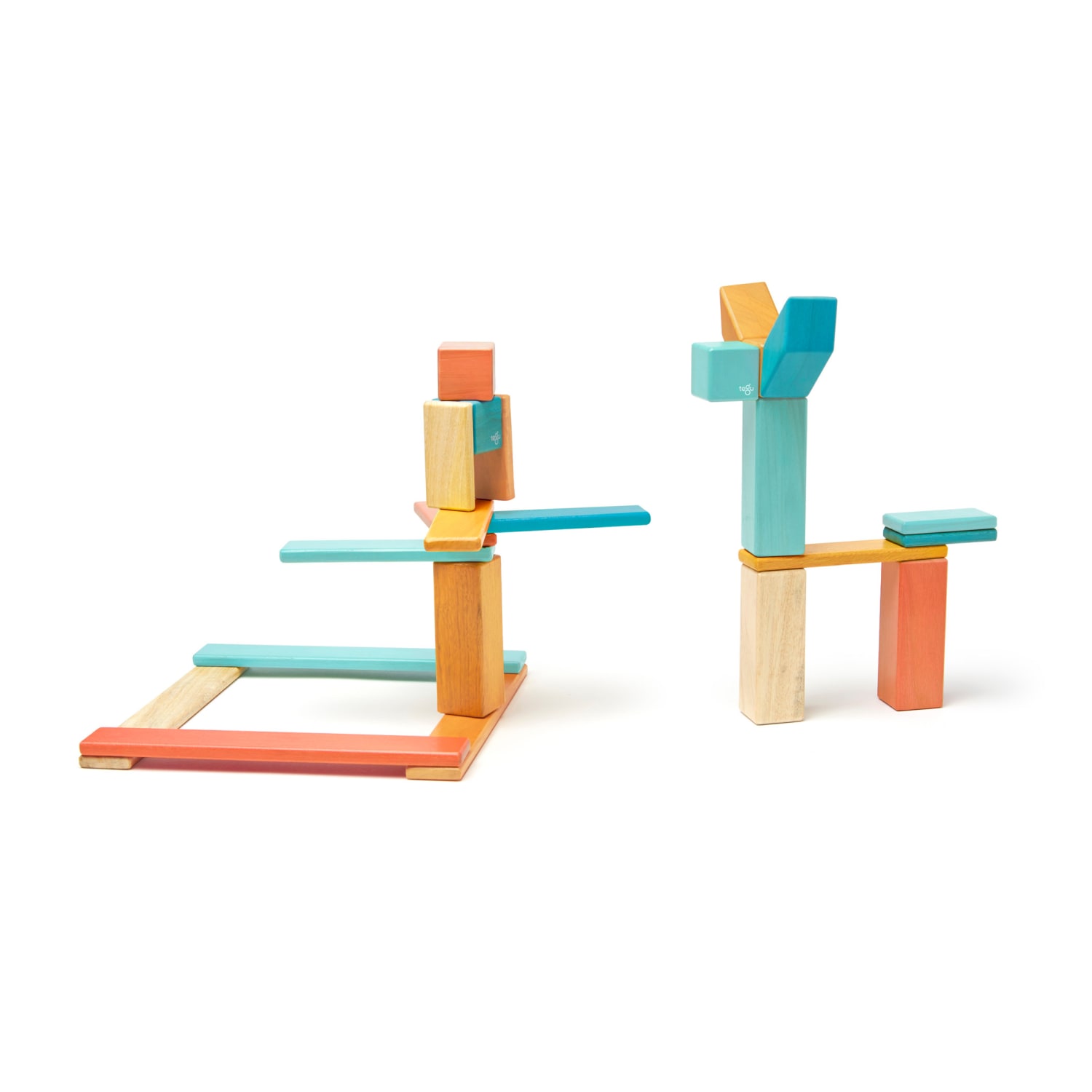 Tegu Magnetic Wooden Blocks, Sunset, 24 Pieces - Image 3