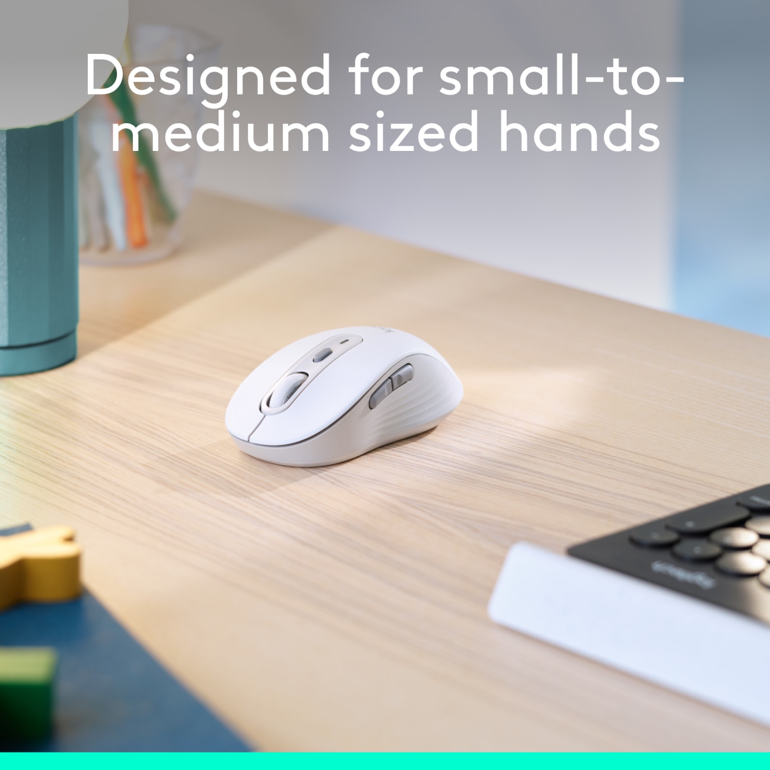 Logitech Signature M650 Wireless Mouse, Off-White - Image 4