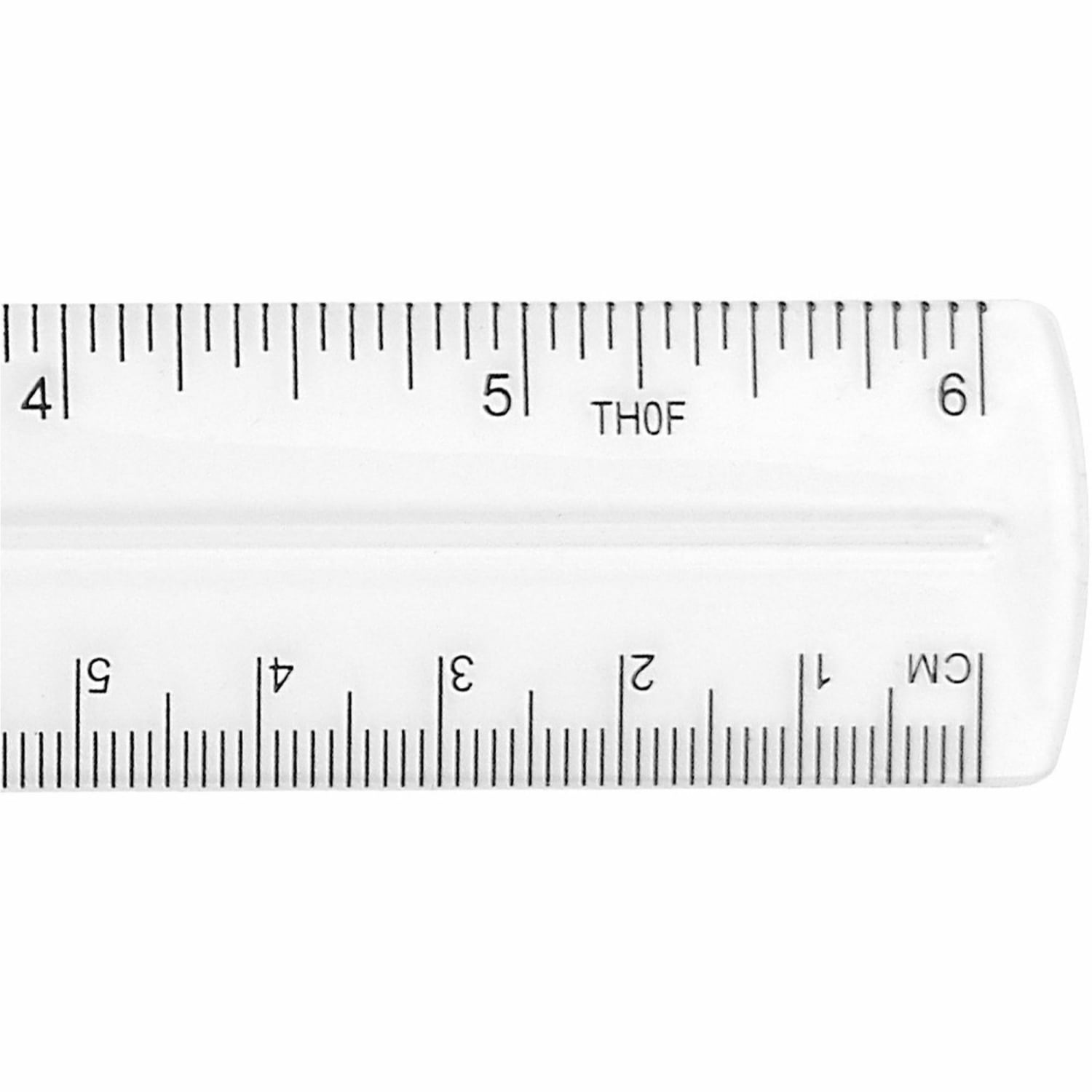 Acme Durable Plastic 6in Clear Ruler - Image 4