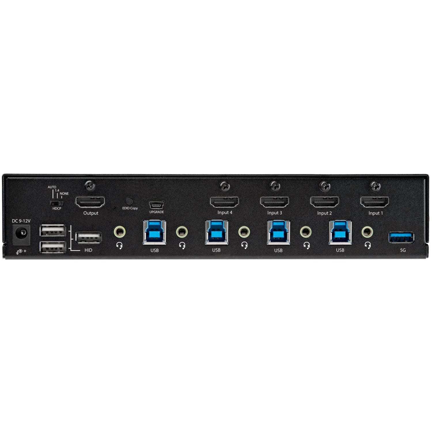 StarTech.com 4 Port HDMI KVM Switch 4K 60Hz UHD HDR, HDMI 2.0 Single Monitor, 2 Port USB 3.0 Hub, 4x USB HID, Audio, Hotkey Switching, TAA - Image 5