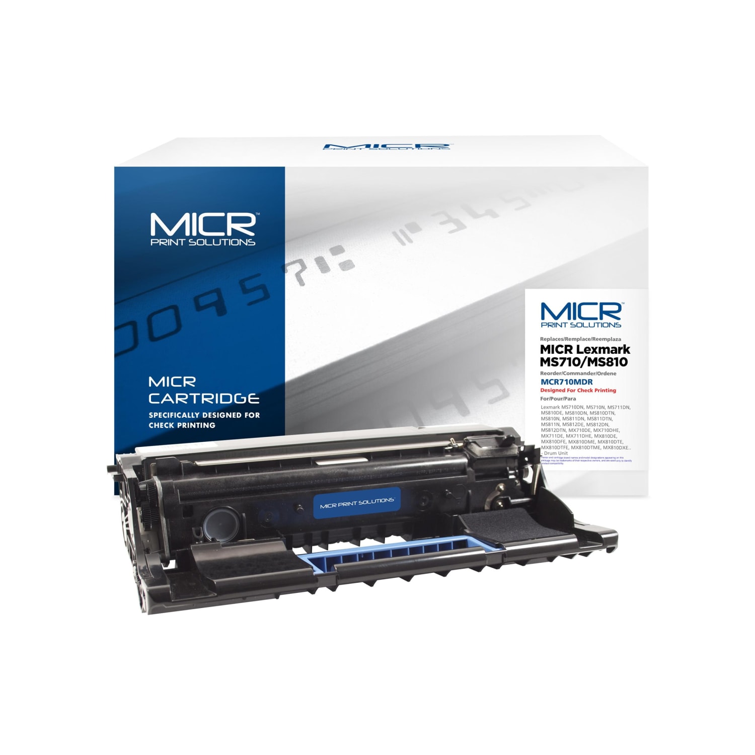 MICR Print Solutions - Black - compatible - drum kit (alternative for: Lexmark 52D0Z00, Lexmark 52D0ZA0) - for Lexmark MS710, MS711, MS811, MS812, MS817, MS818, MX711, MX717, MX718, MX810, MX811, MX812 - Image 3