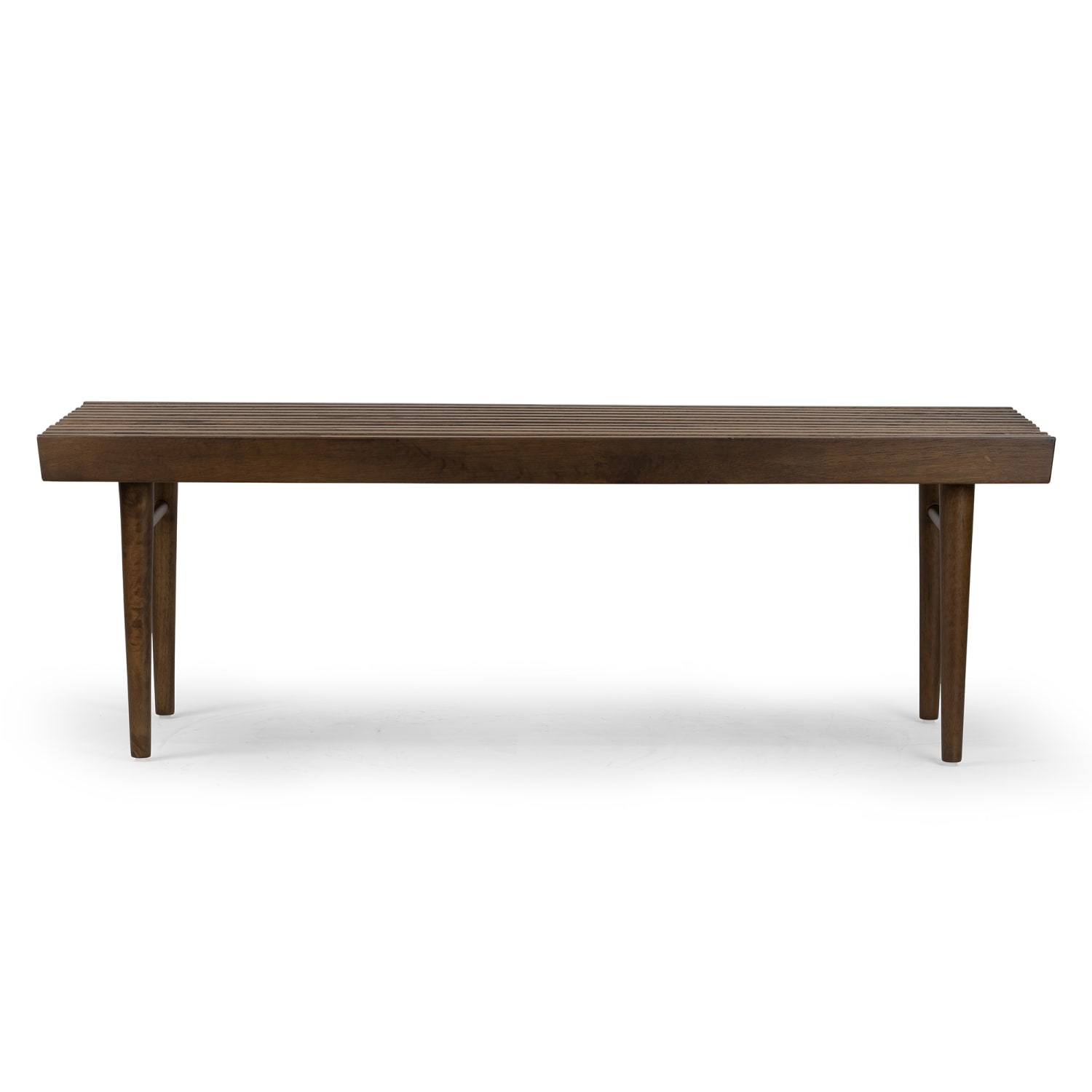 Glamour Home Baird Wooden Bench, 16inH x 47-1/4inW x 18inD, Walnut - Image 8