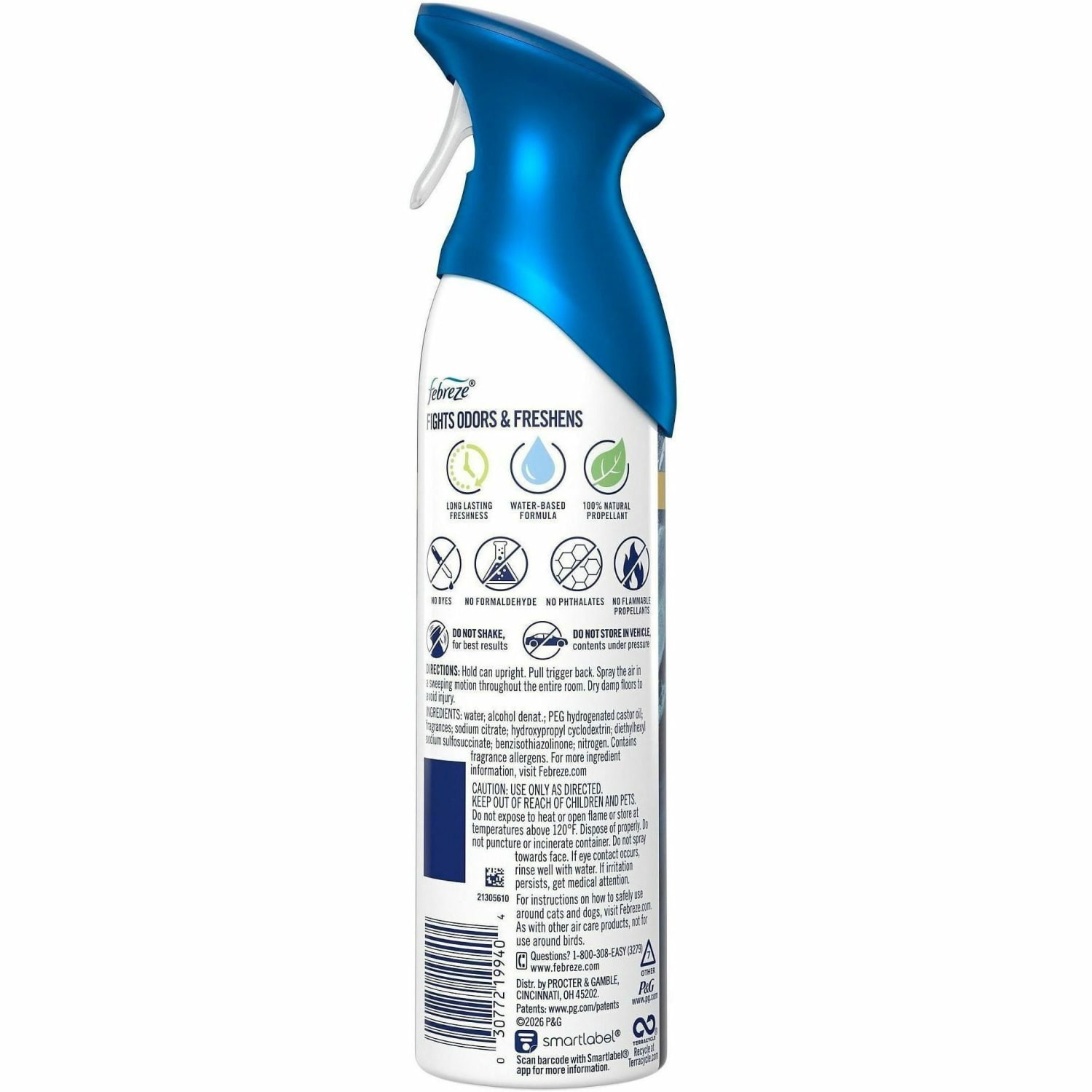 Febreze Air Mist Air Freshener Spray - Spray - 8.1 fl oz (0.3 quart) - Warm Ocean Breeze - Odor Neutralizer, Long Lasting - 6 / Carton - Image 5