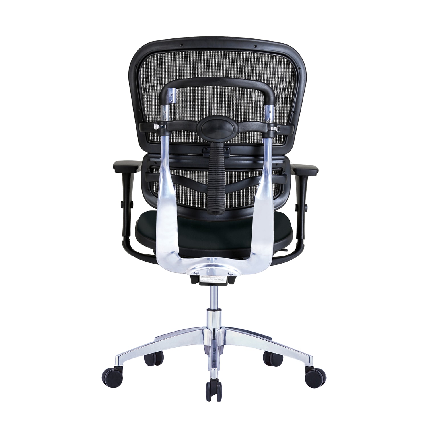 WorkPro 12000 Series Ergonomic Mesh/Antimicrobial Vinyl Mid-Back Chair, Black - Image 3