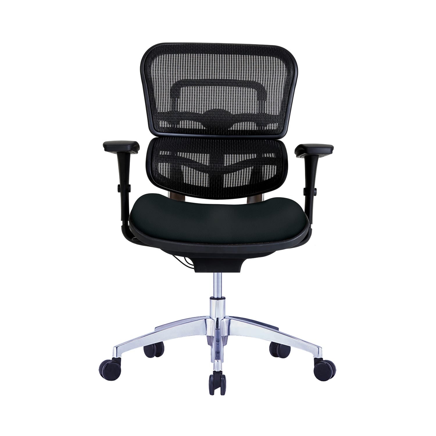 WorkPro 12000 Series Ergonomic Mesh/Antimicrobial Vinyl Mid-Back Chair, Black - Image 4