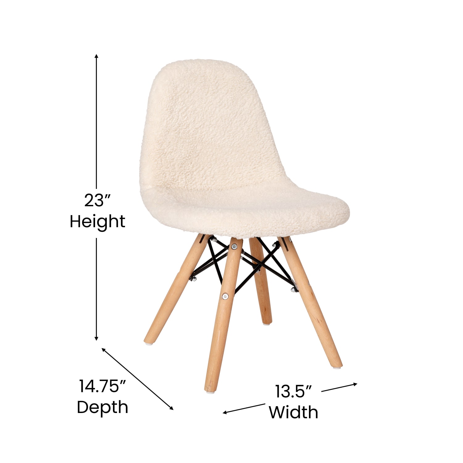 Flash Furniture Kids Zula Modern Armless Faux Shearling Accent Chair OffWhiteBeechwood PopularChairscom Flash Furniture Kids Zula Modern Armless Faux Shearling Accent Chair Off WhiteBeechwood PopularChairscom
