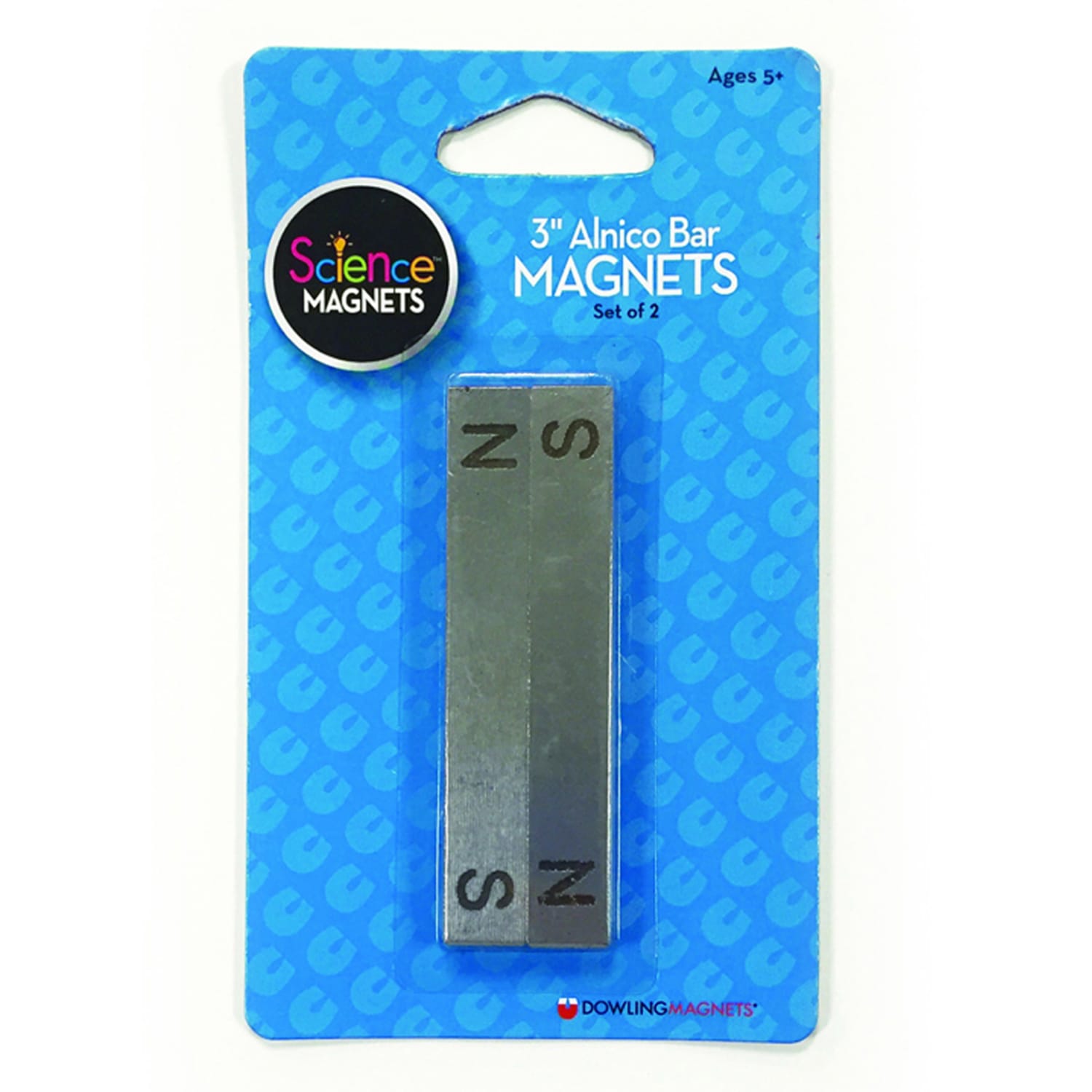 Dowling Magnets Alnico Bar Magnets, 3in, Silver, Grade 3 to 12, 2 Magnets Per Pack, Set Of 2 Packs - Image 3