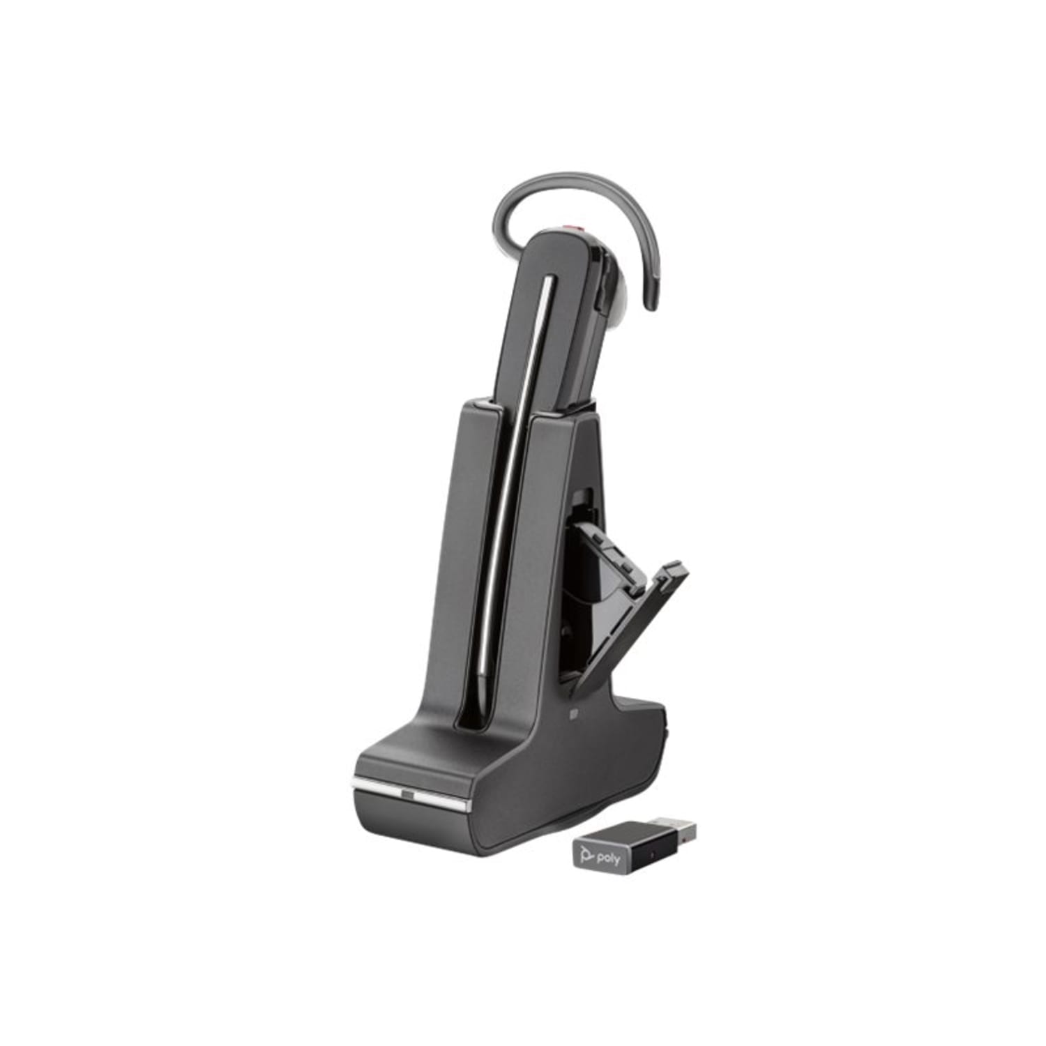 Poly Savi 8245-M Microsoft Teams Certified DECT 1920-1930 MHz USB-A Headset +D200 TAA, 77T36AAABA