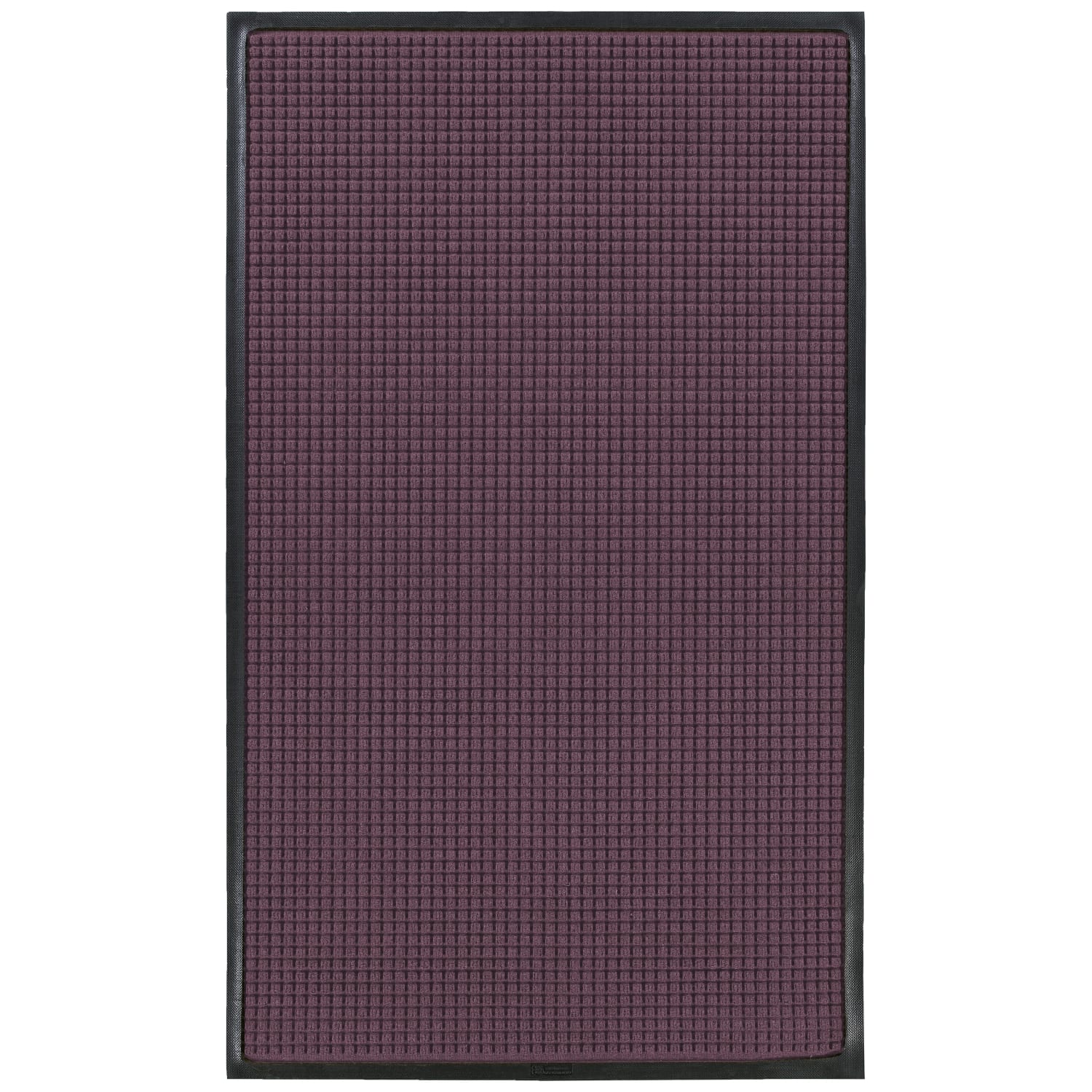 M+A Matting WaterHog Squares Classic Floor Mat, 3ft x 5ft, Bordeaux - Image 3