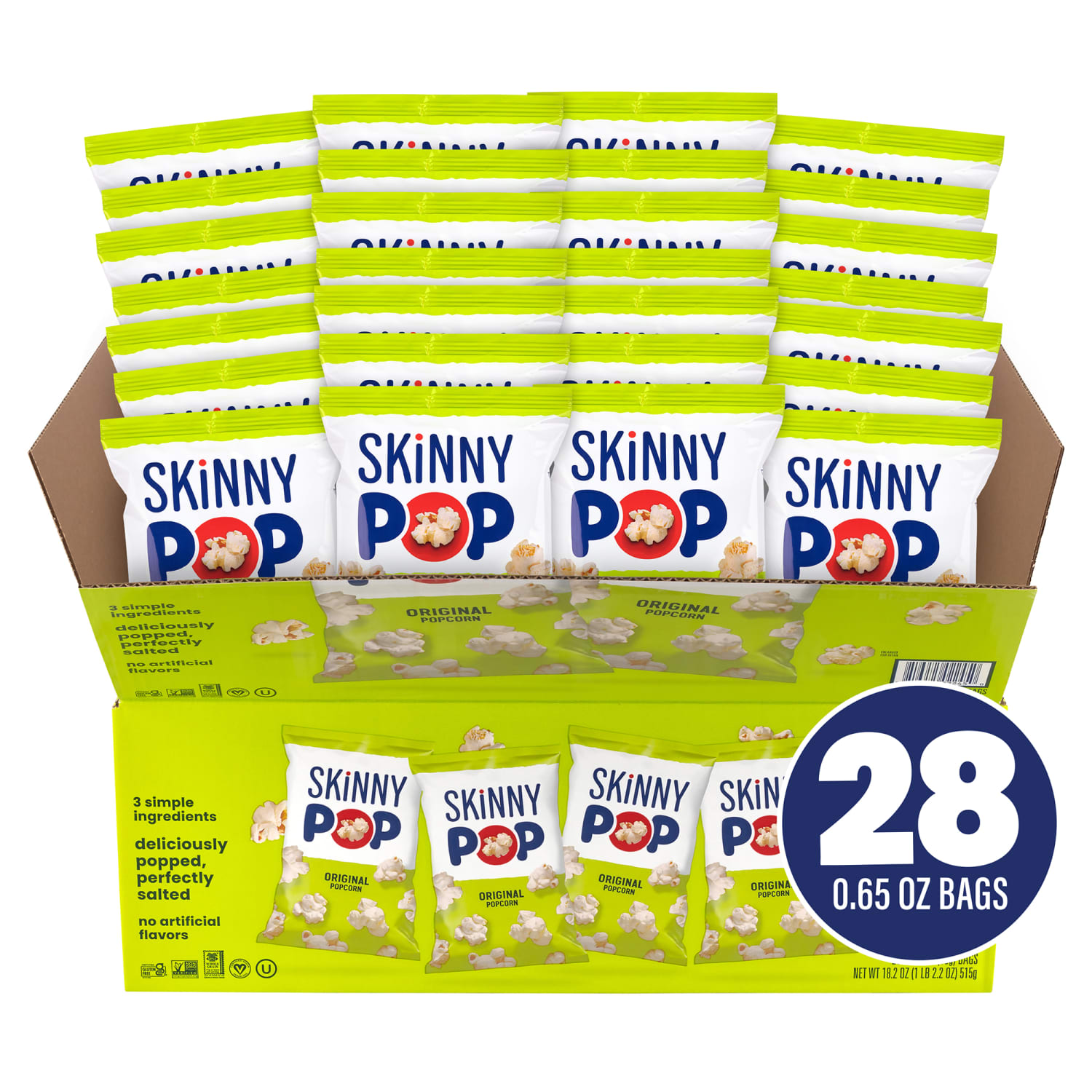 Skinny Pop Salted Popcorn, Box Of 28 Packs - Image 3