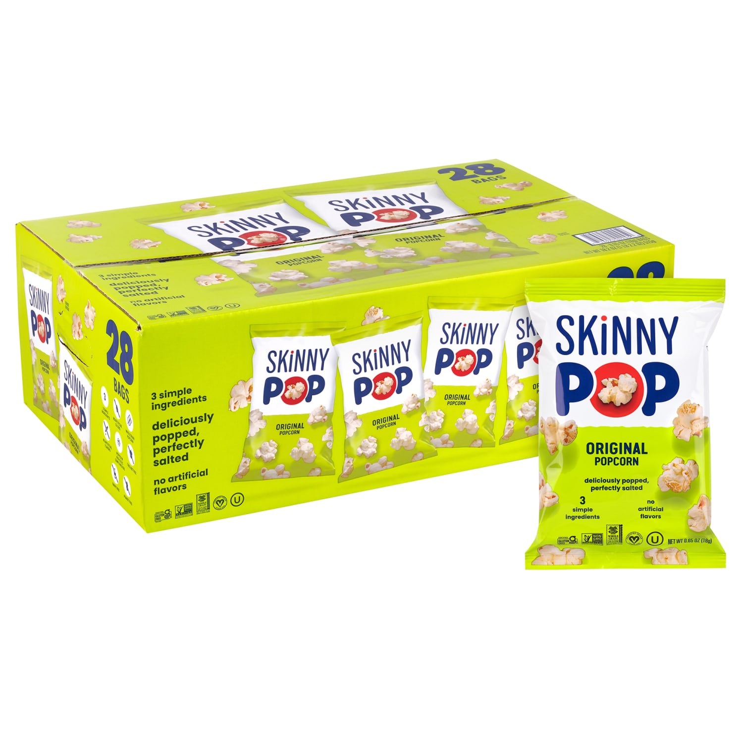 Skinny Pop Salted Popcorn, Box Of 28 Packs - Image 4